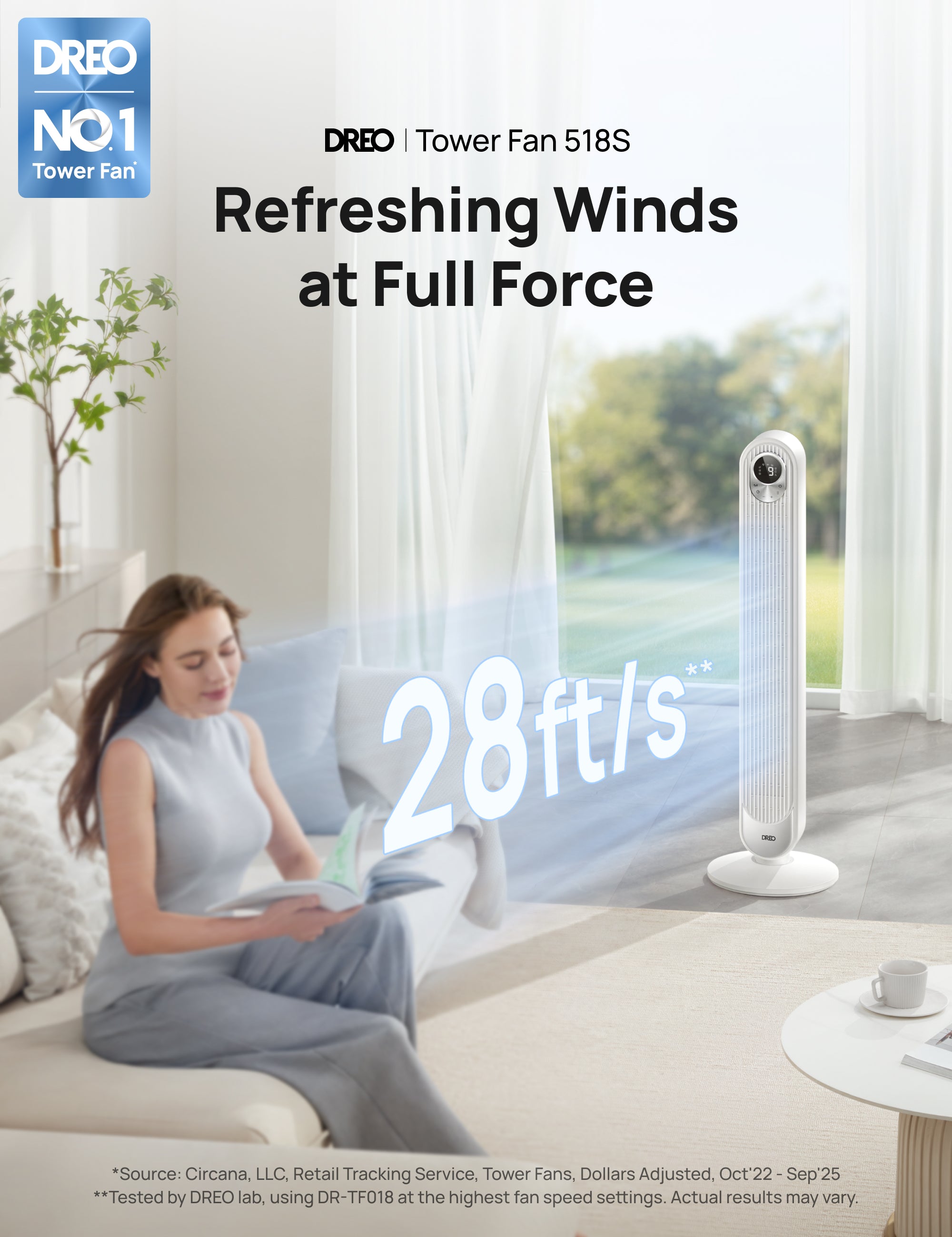 dreo-518s-turmventilator-smart-wifi-28-ft-s image 2