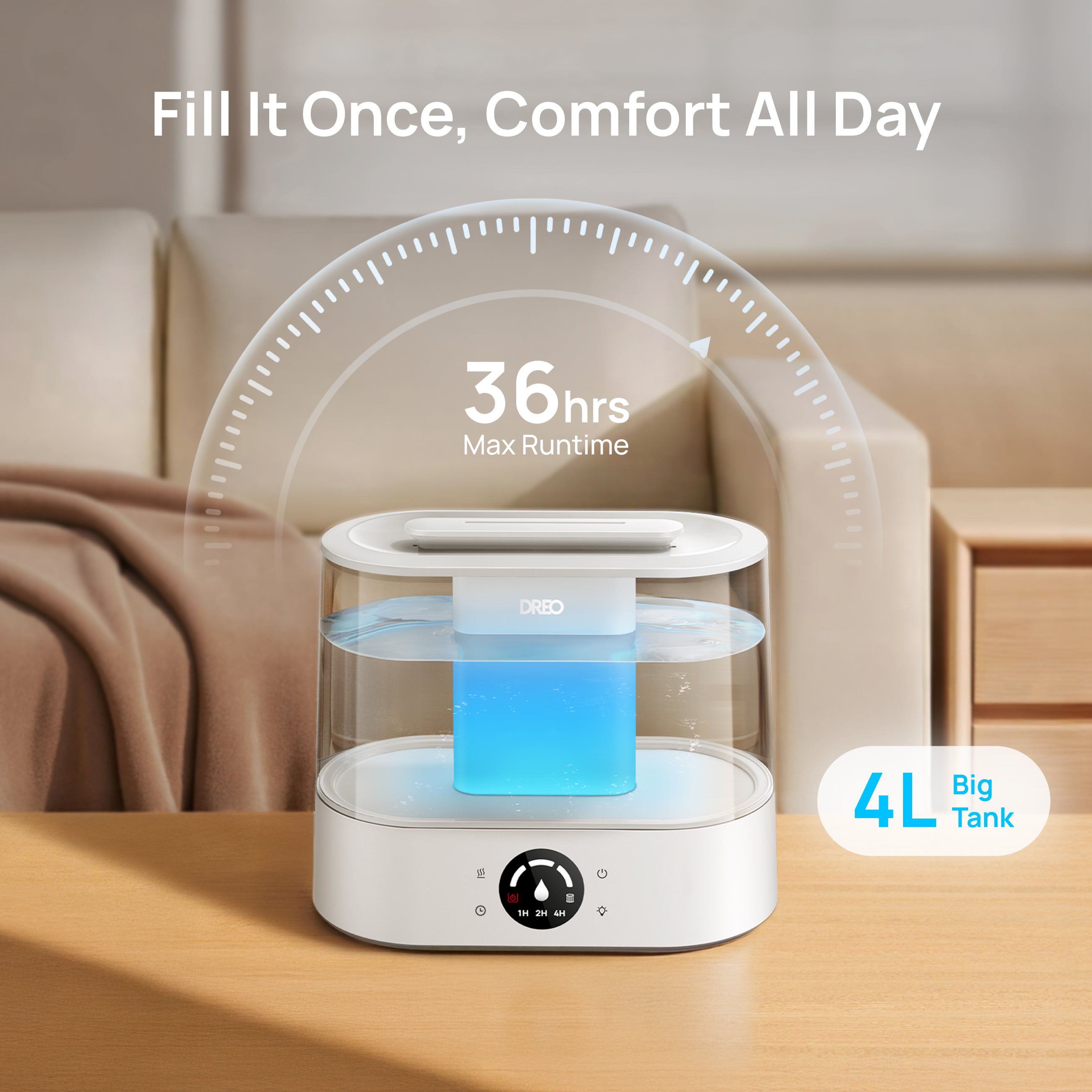 dreo-humidifier-321-4l-top-fill-ultraschall-mit-aroma-touch image 7