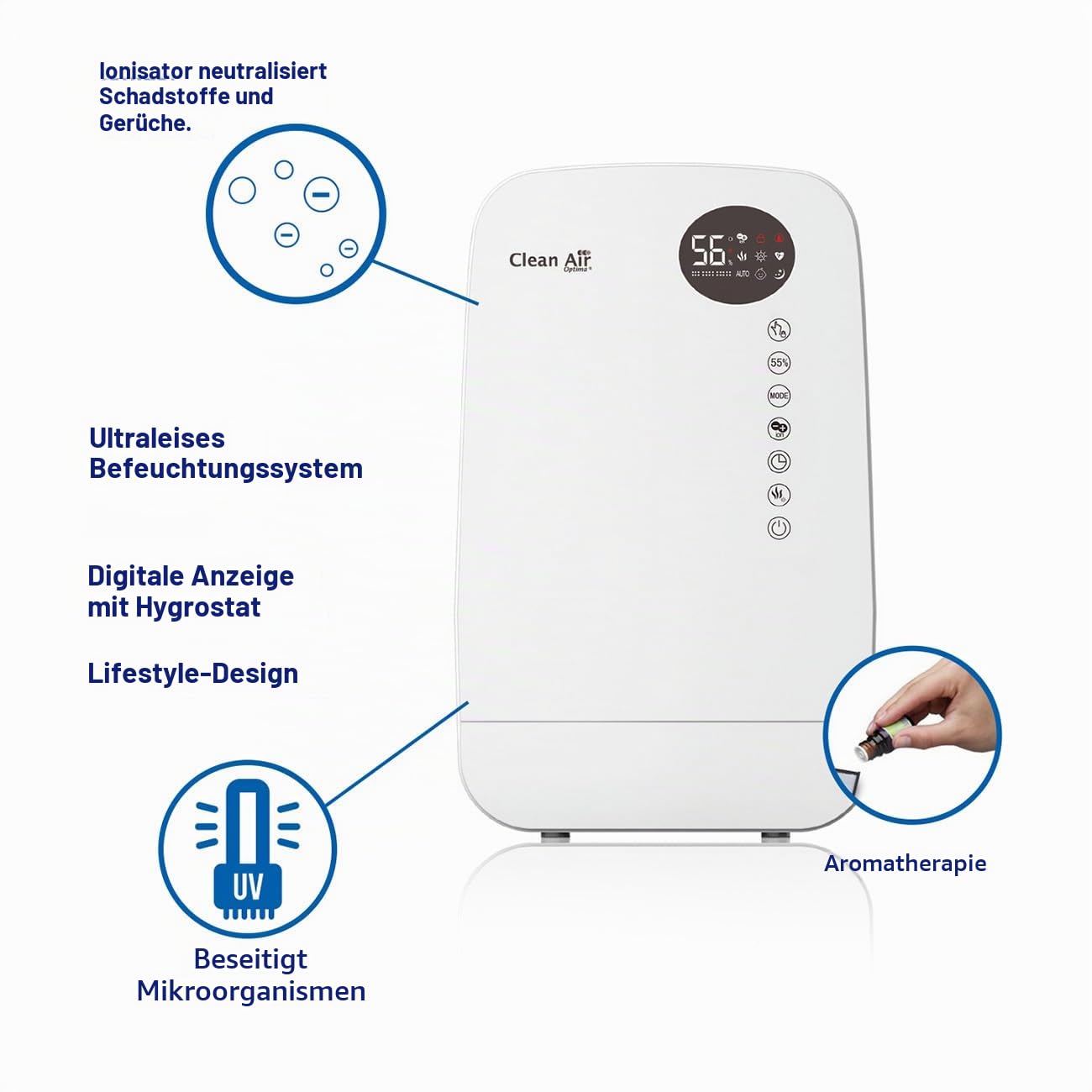 clean-air-optima-ca-607w-smart-luftbefeuchter-ultraschall-5-5-l-f-r-65-m-mit-uvc image 3