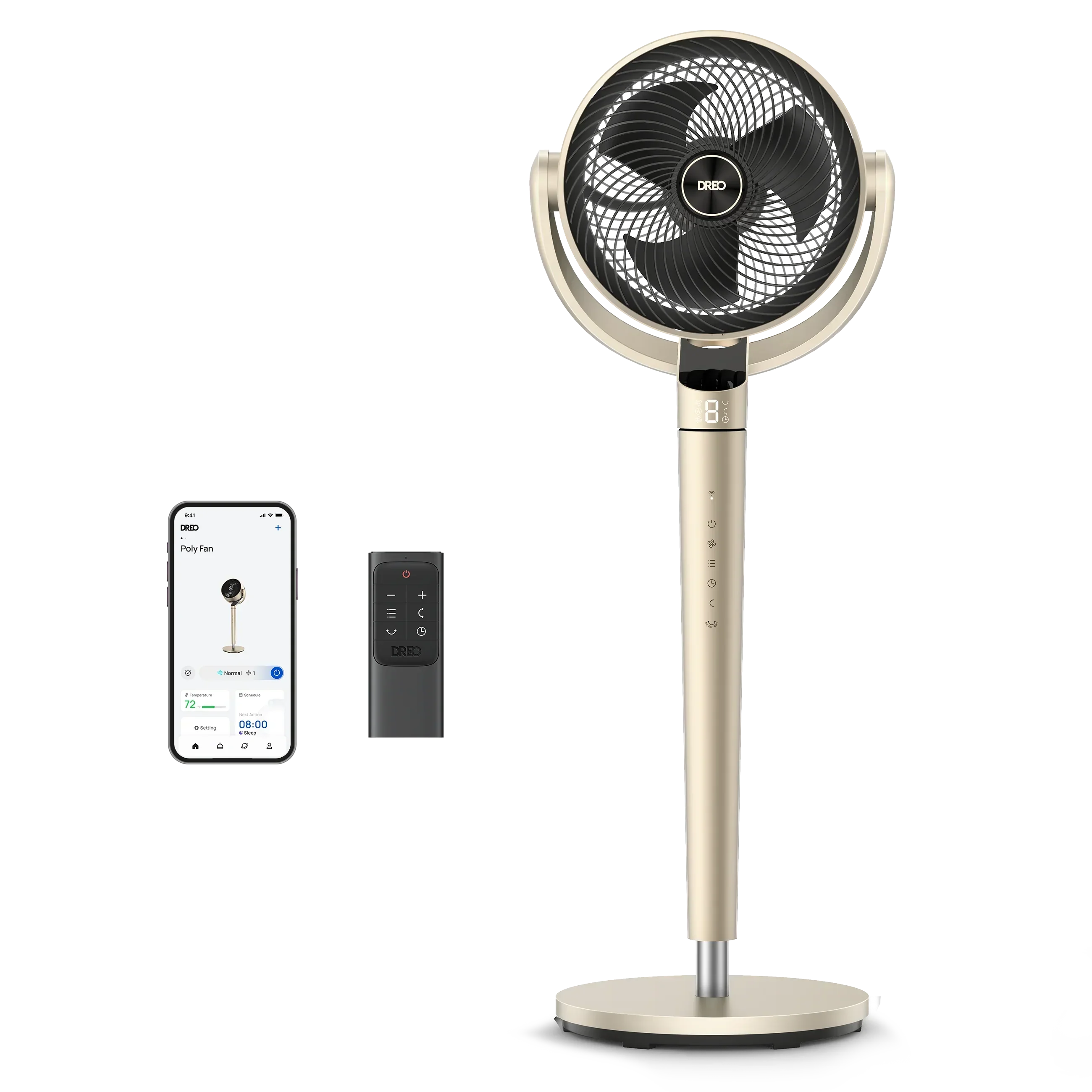 dreo-turbopoly-fan-704s-standventilator-107cm-mit-wlan image 1