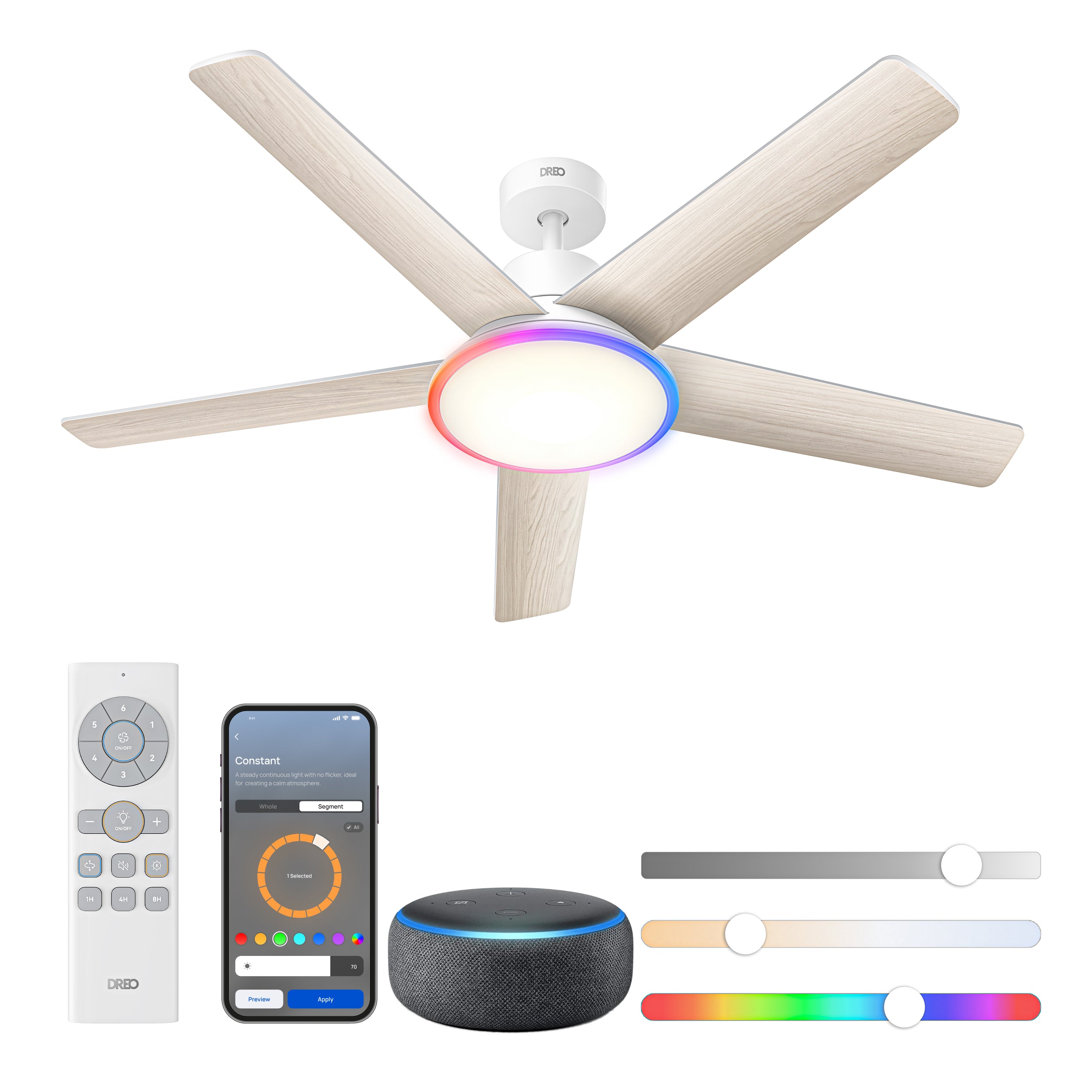 dreo-ceiling-fan-521s-deckenventilator-rgbic image 1