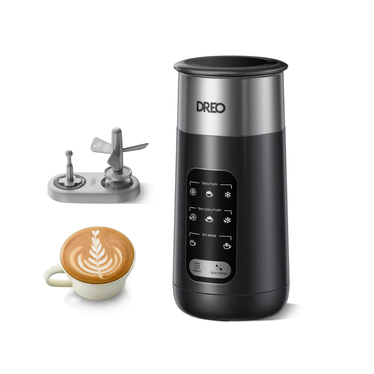 dreo-baristamaker-milk-frother-air-milchaufsch-umer-8-in-1 image 1