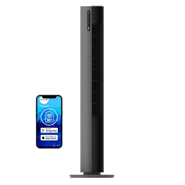 clean-air-optima-ca-407-smart-turmventilator-grau-schwarz-500m-h-app image 1