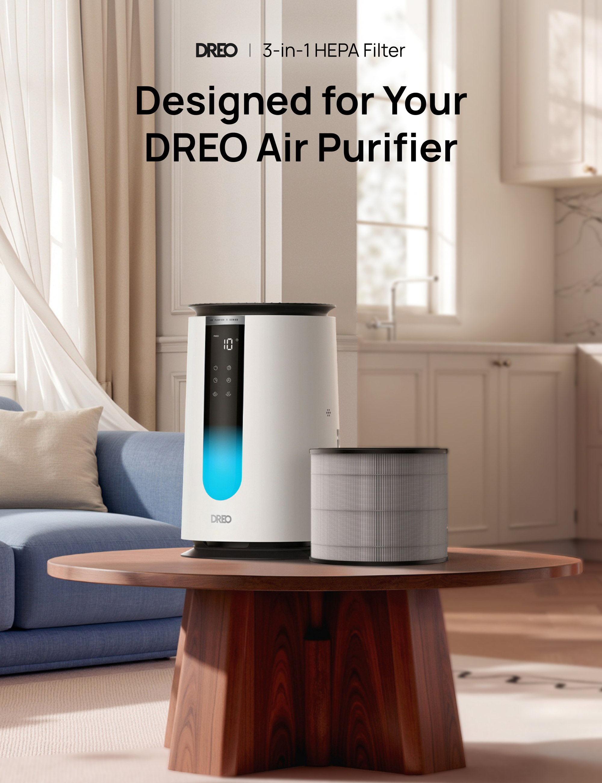 dreo-air-purifier-3-in-1-hepa-filter-f-r-338-338s image 3