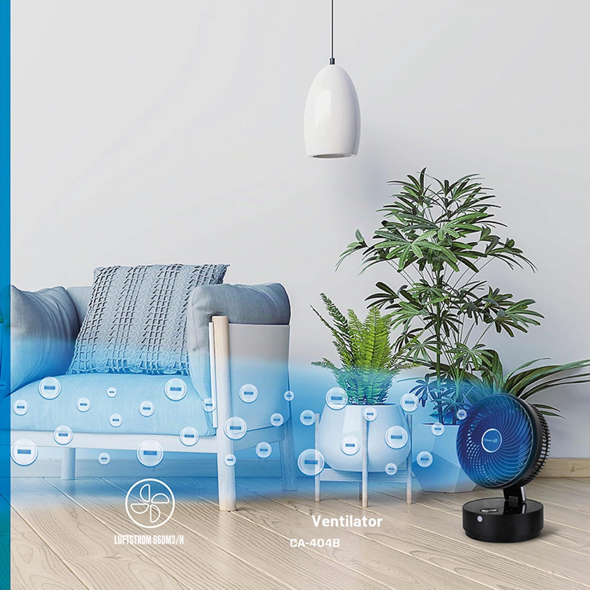 clean-air-optima-ca-404-design-zirkulator-ventilator-mit-ionisator-schwarz image 5