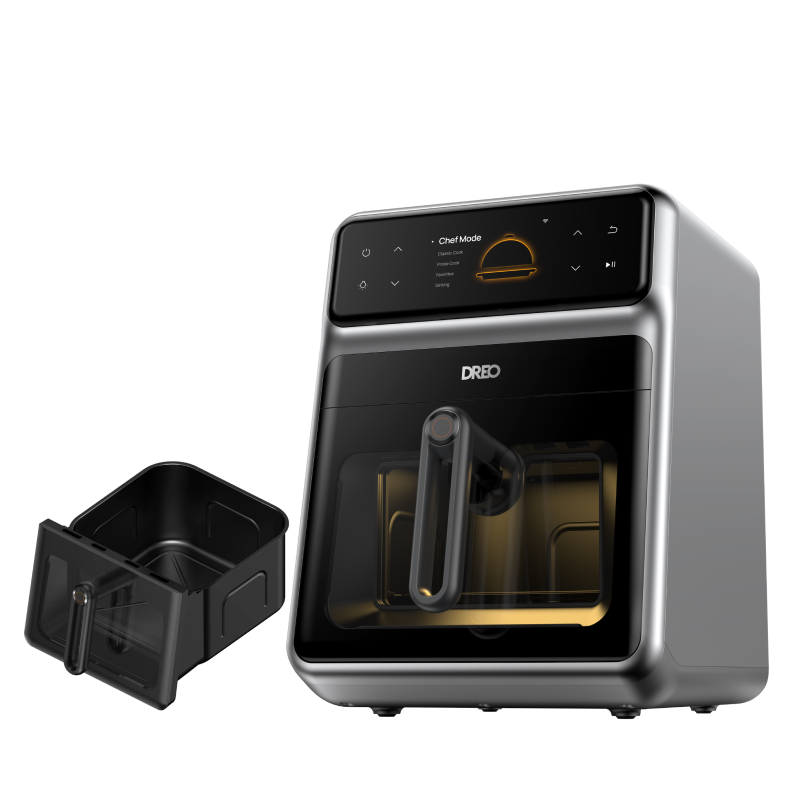 dreo-chefmaker-combi-fryer-hei-luftfritteuse-mit-korb image 1