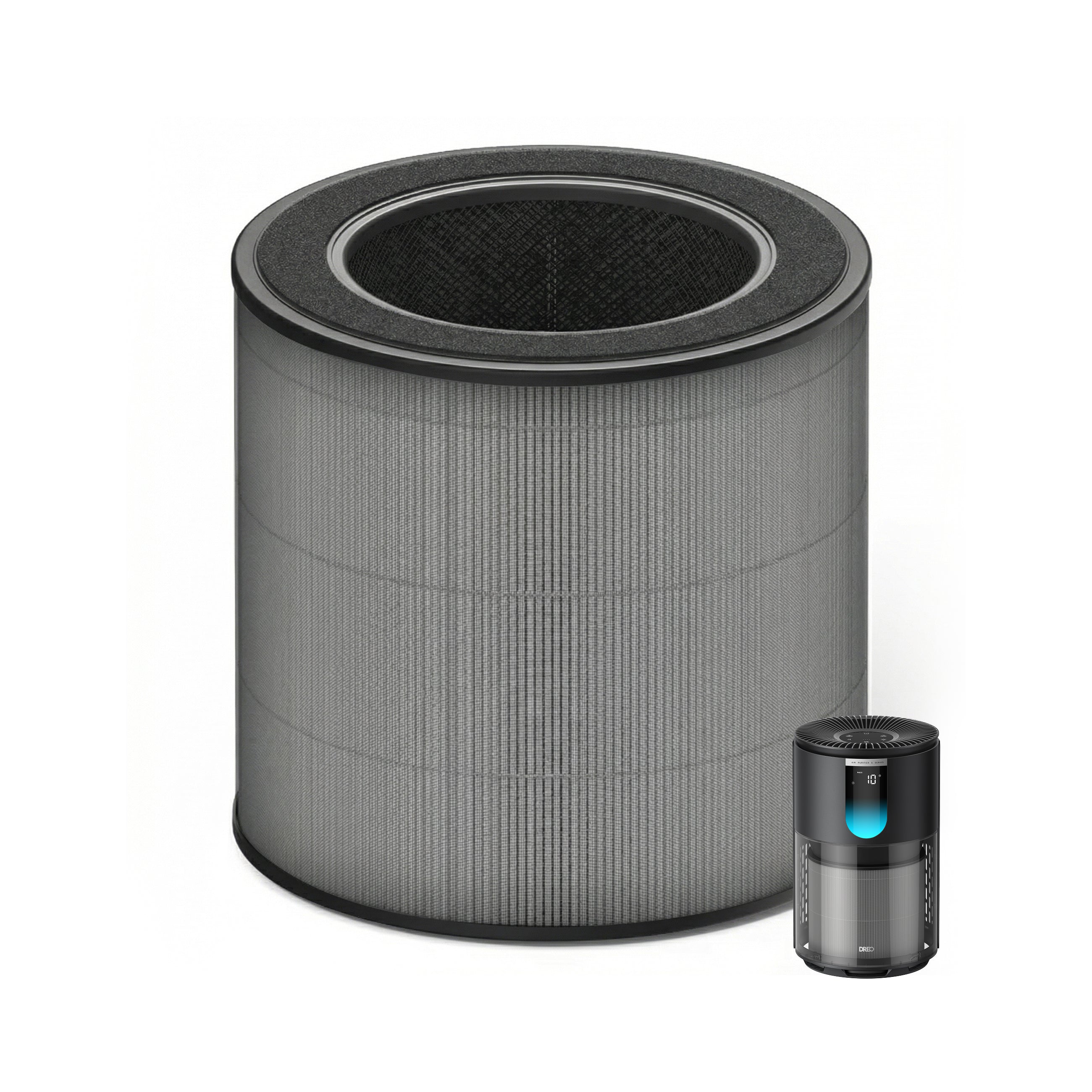 dreo-539-539s-3-in-1-hepa-ersatzfilter-luftreiniger-schwarz image 1