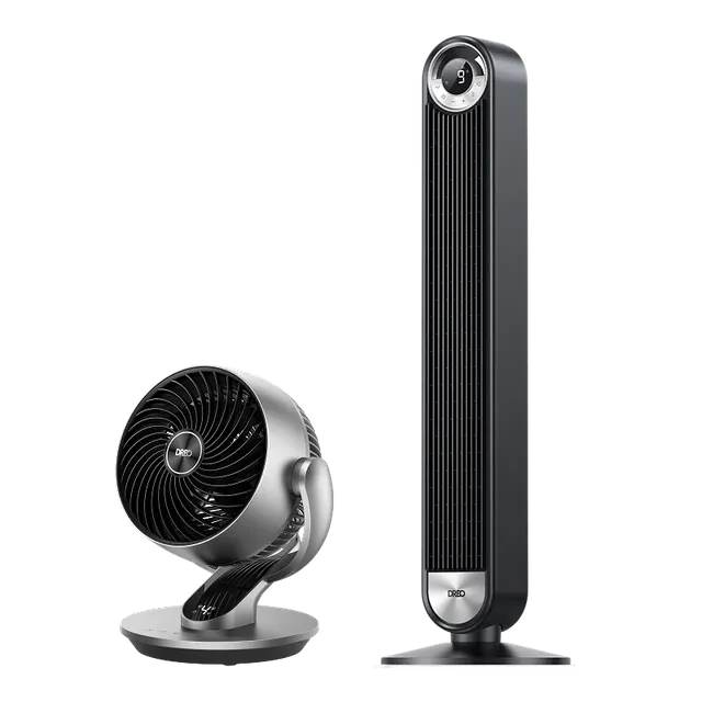 dreo-turbopoly-table-fan-511s-und-tower-fan-519-ventilator-set image 1