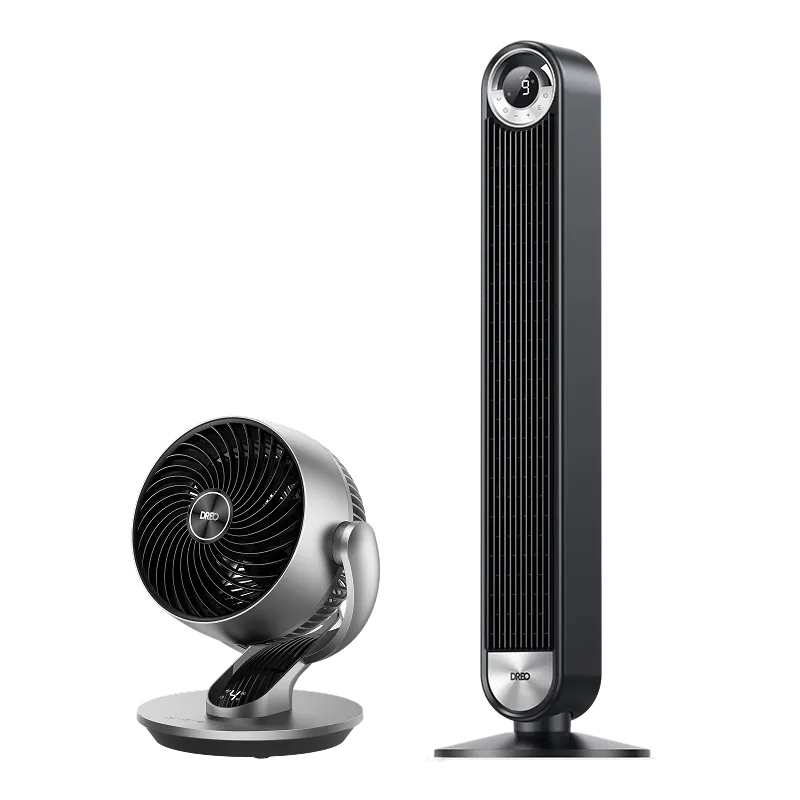 dreo-turbopoly-table-fan-511s-und-tower-fan-519-ventilator-set image 1