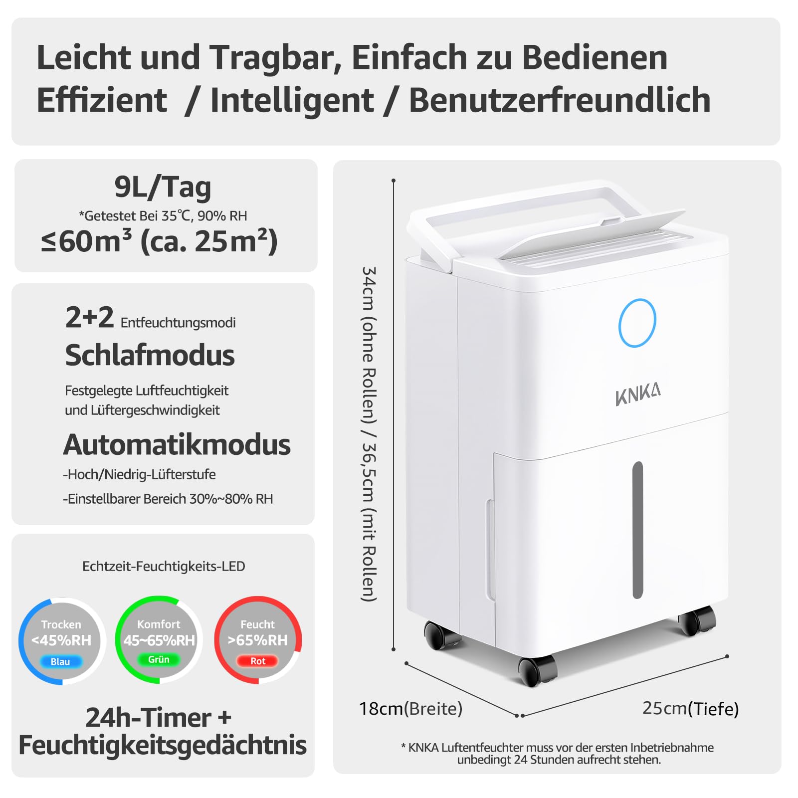 knka-luftentfeuchter-elektrisch-9l-tag-bis-25-m-mit-schlauch image 2