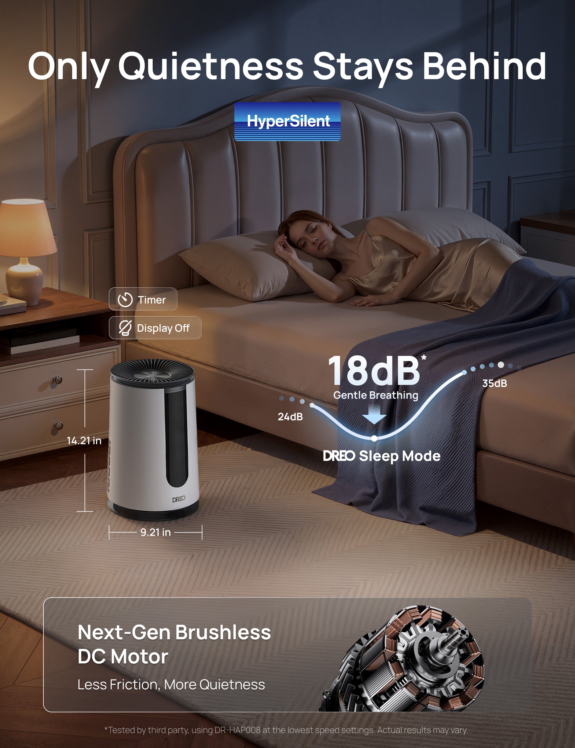dreo-air-purifier-338-luftreiniger-hepa-mit-aroma-pm2-5-display image 5