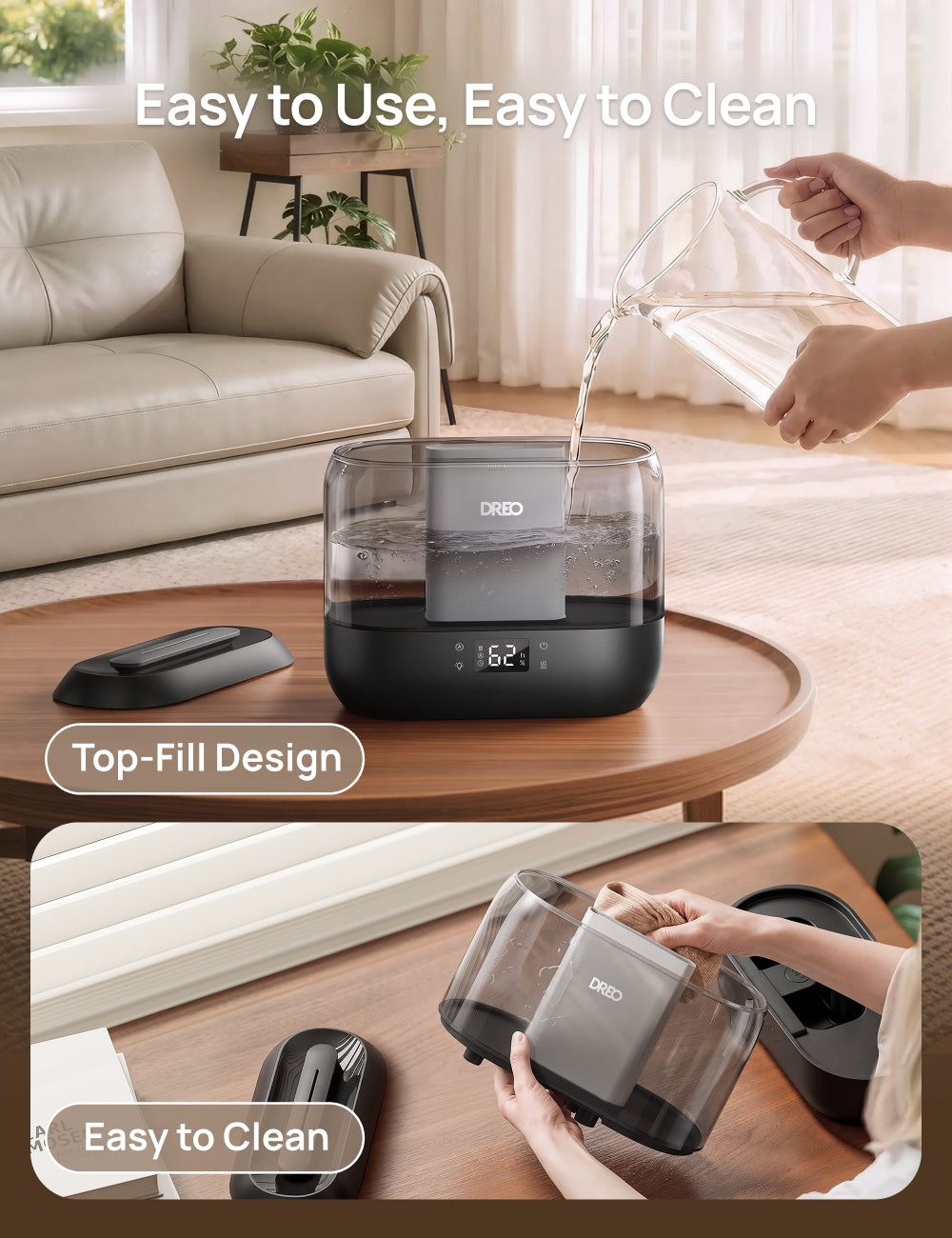 dreo-humidifier-311-luftbefeuchter-4l-top-fill image 7