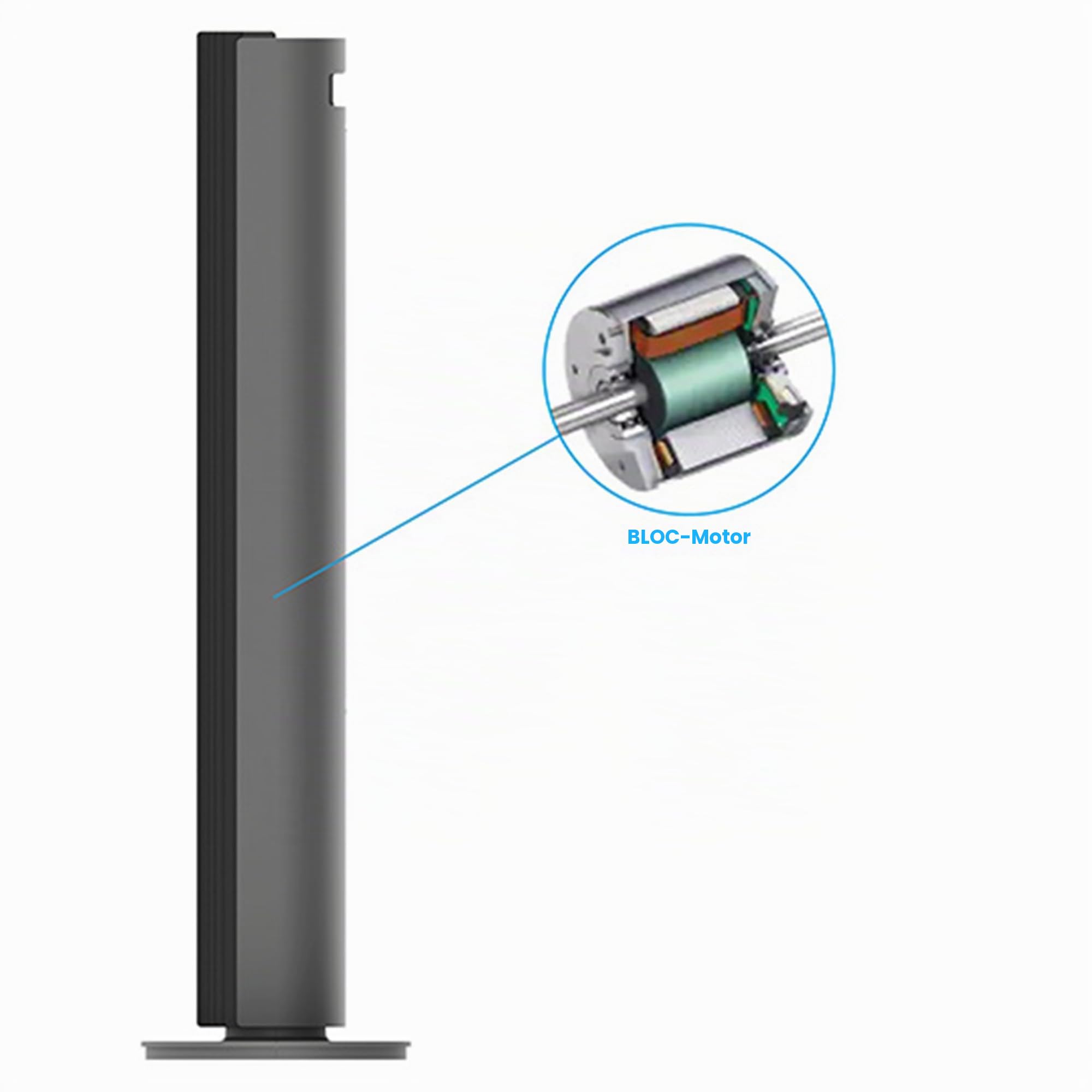 clean-air-optima-ca-407-smart-turmventilator-grau-schwarz-500m-h-app image 8