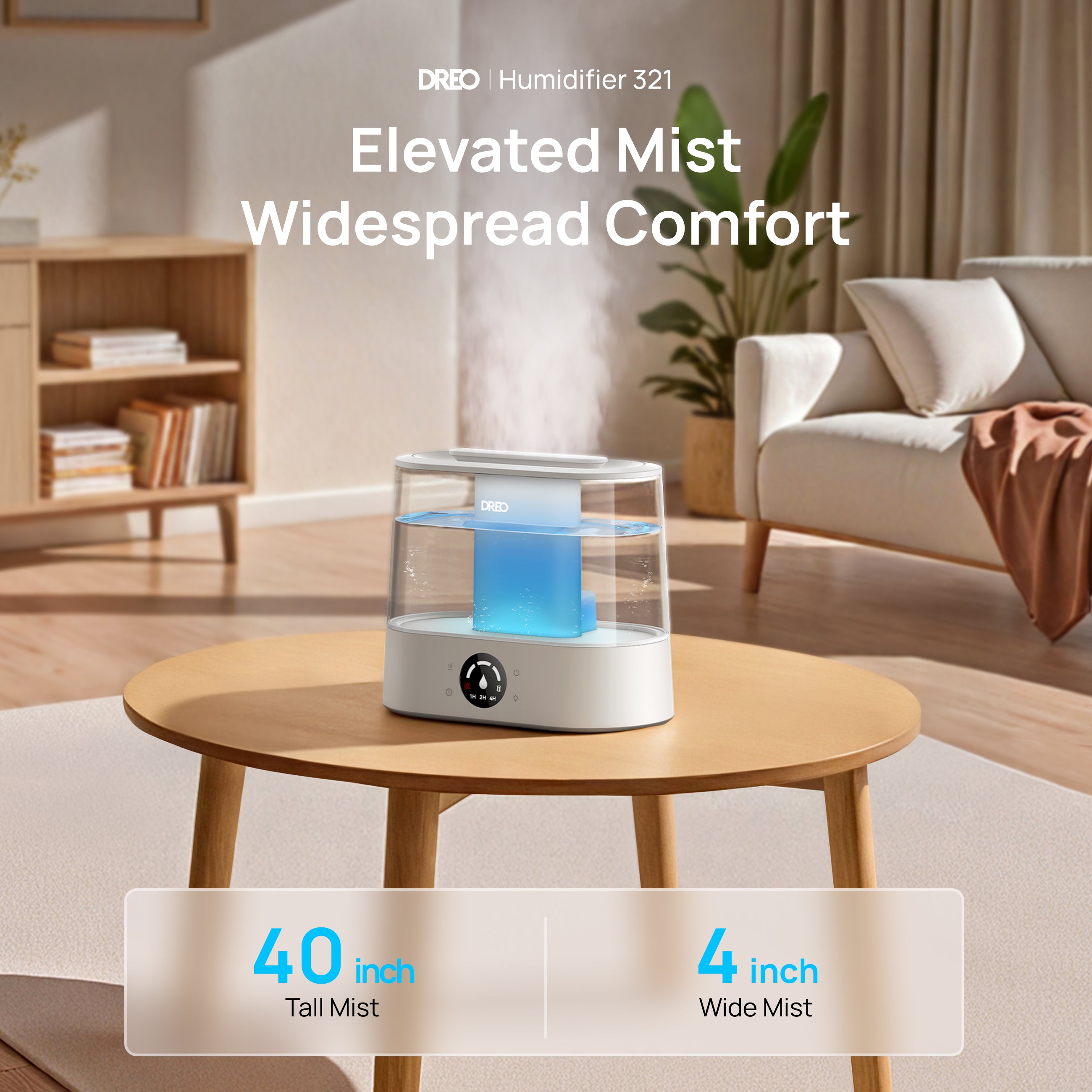 dreo-humidifier-321-4l-top-fill-ultraschall-mit-aroma-touch image 2