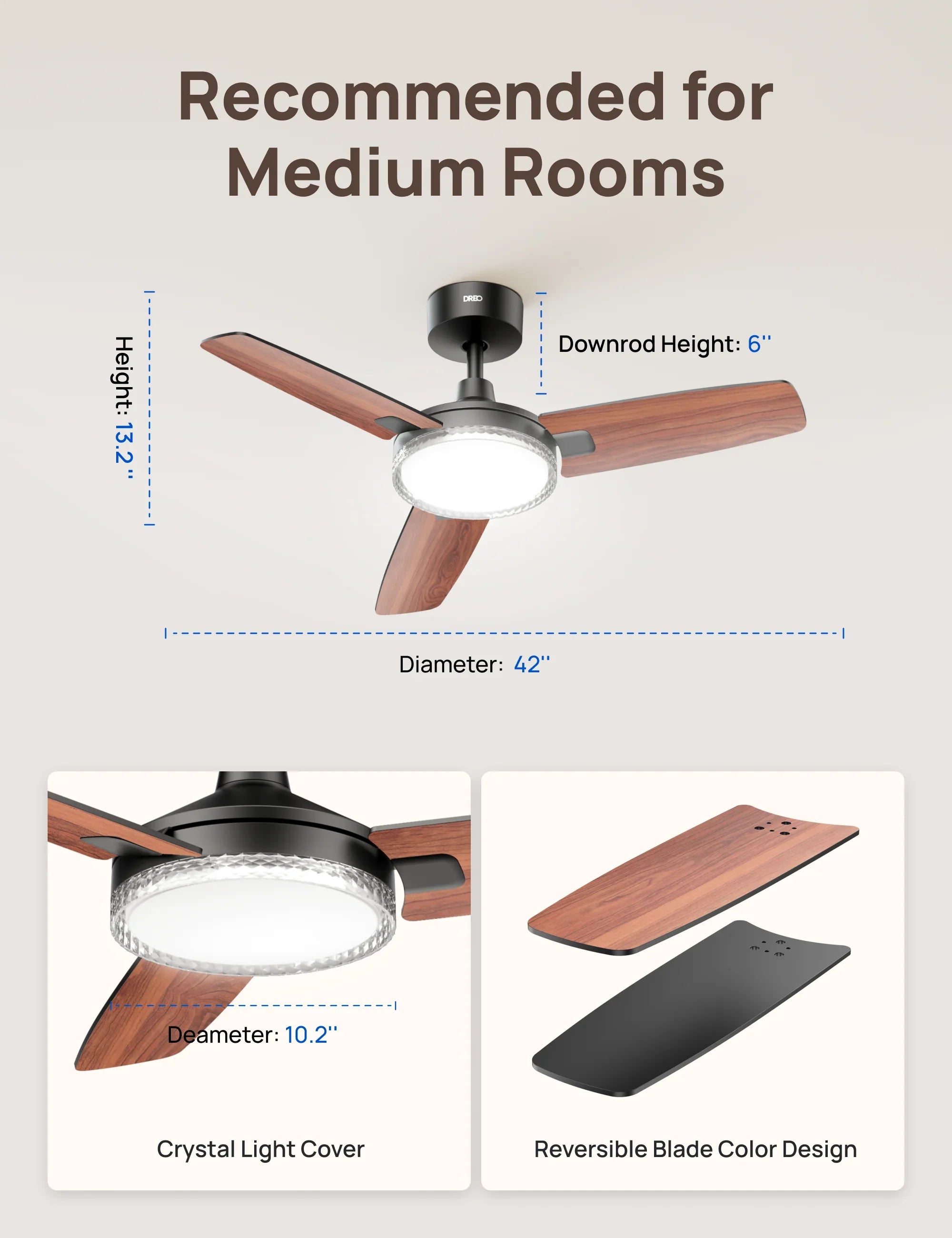 dreo-ceiling-fan-325-deckenventilator-mit-licht image 8