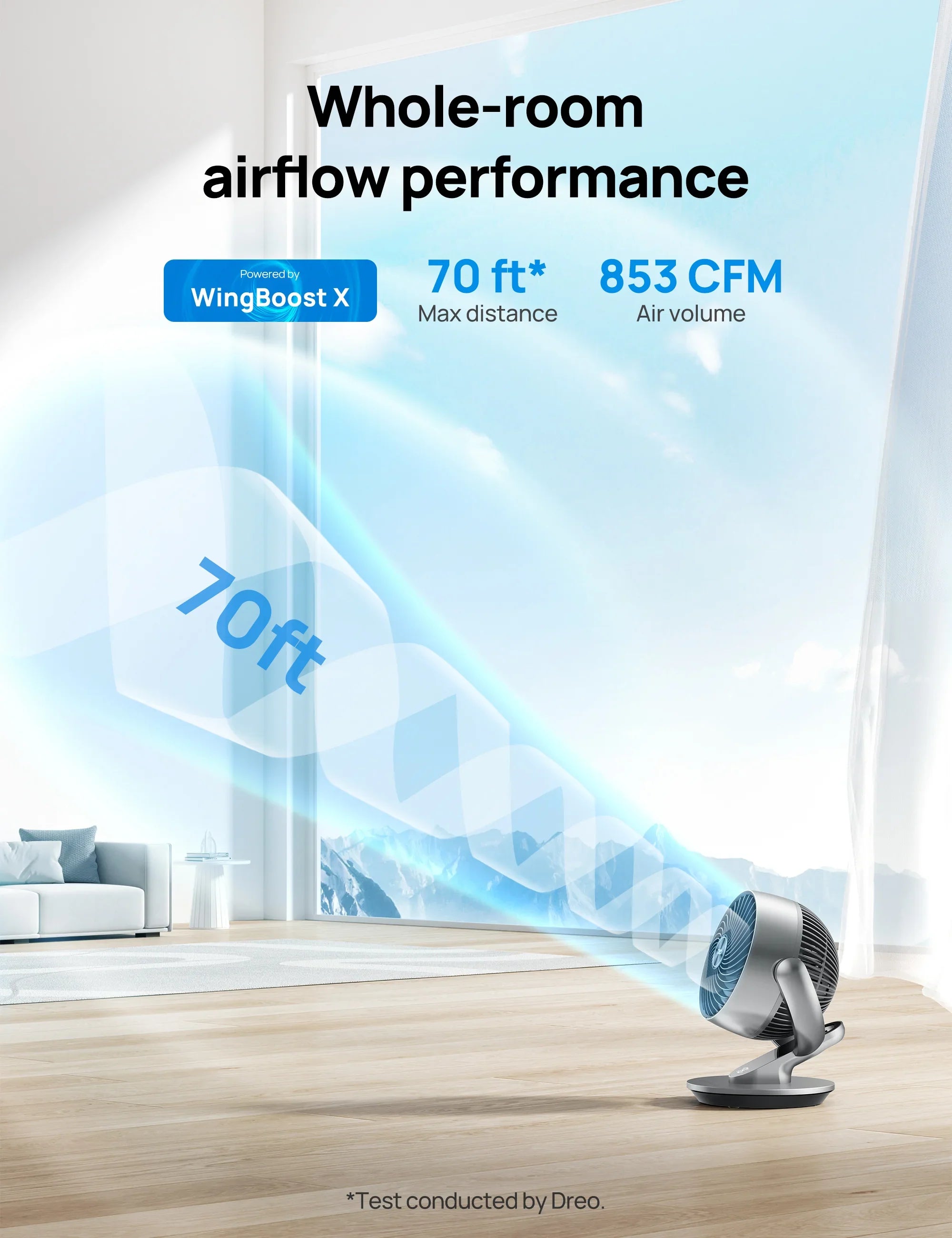 dreo-turbopoly-table-fan-511s-und-tower-fan-519-ventilator-set image 8