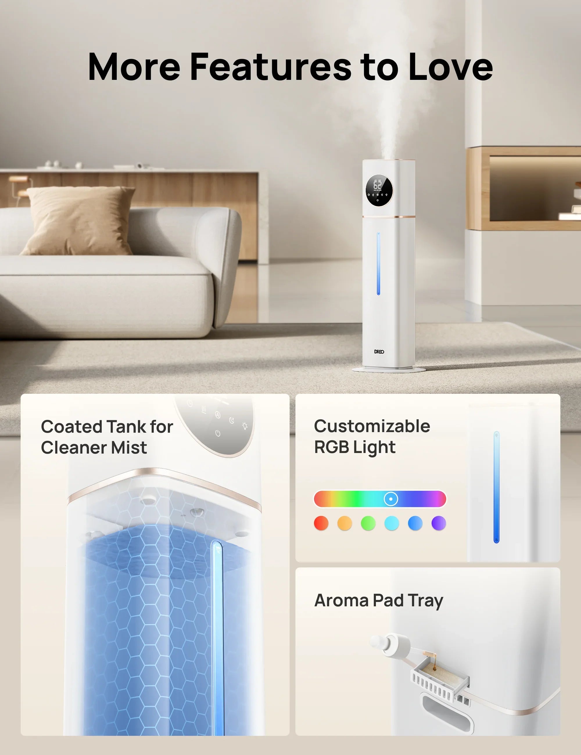 dreo-smart-humidifier-735s-luftbefeuchter-11l image 7