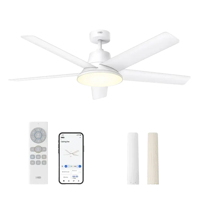 dreo-smart-ceiling-fan-521s-deckenventilator-52-zoll-mit-licht image 1