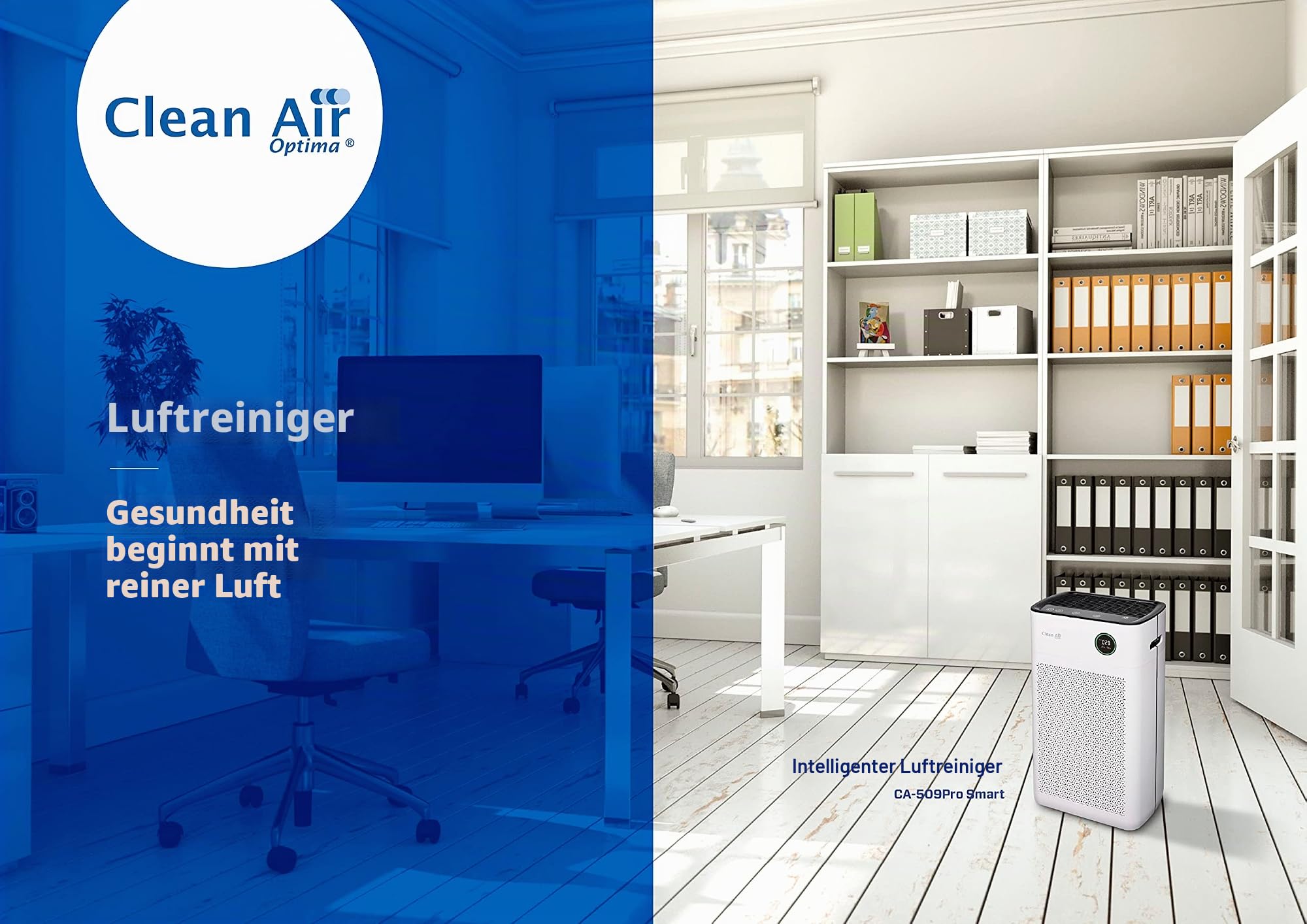 clean-air-optima-ca-510pro-smart-hepa-uv-c-ionisator-luftreiniger-f-r-bis-110-m image 2