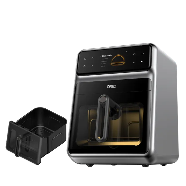dreo-chefmaker-combi-fryer-hei-luftfritteuse-mit-korb image 1
