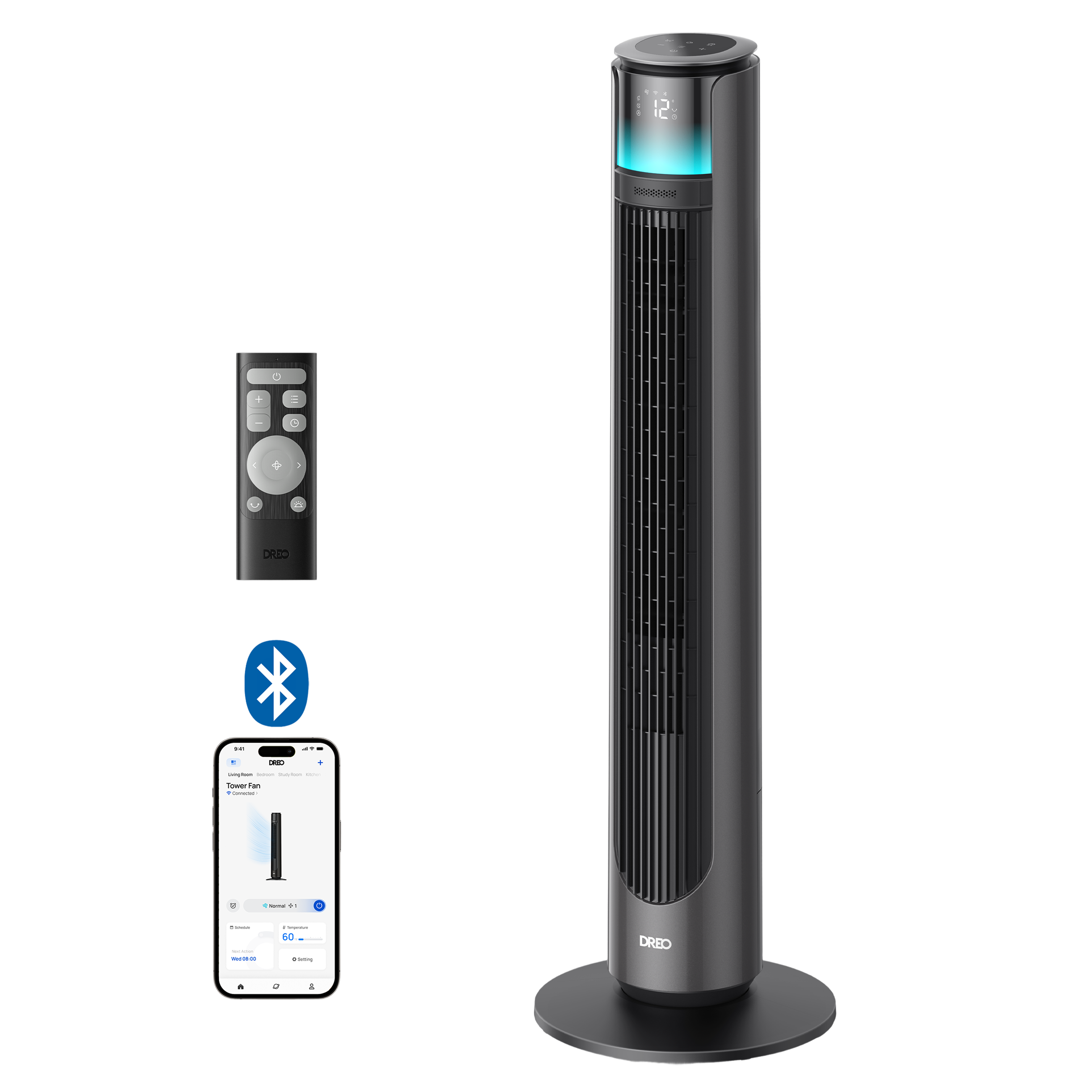 dreo-outdoor-tower-fan-711s-turmventilator-ipx4 image 1