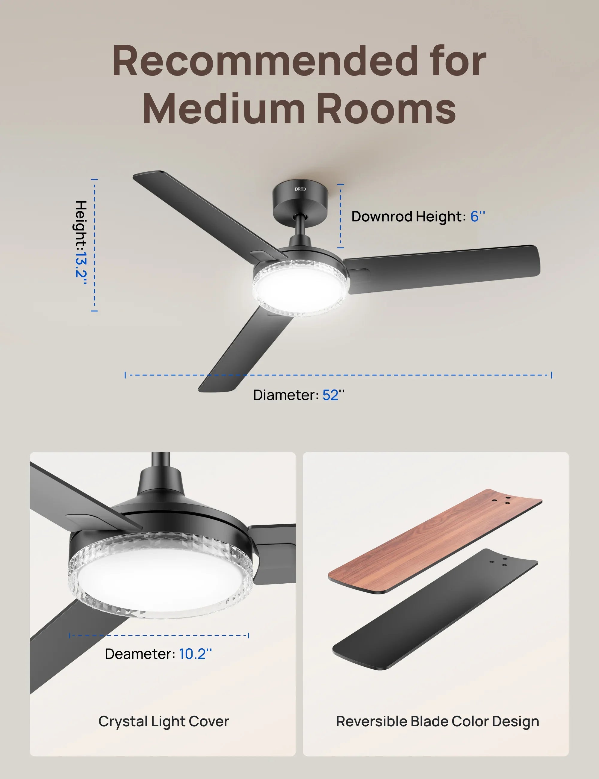 dreo-deckenventilator-334-mit-licht image 8