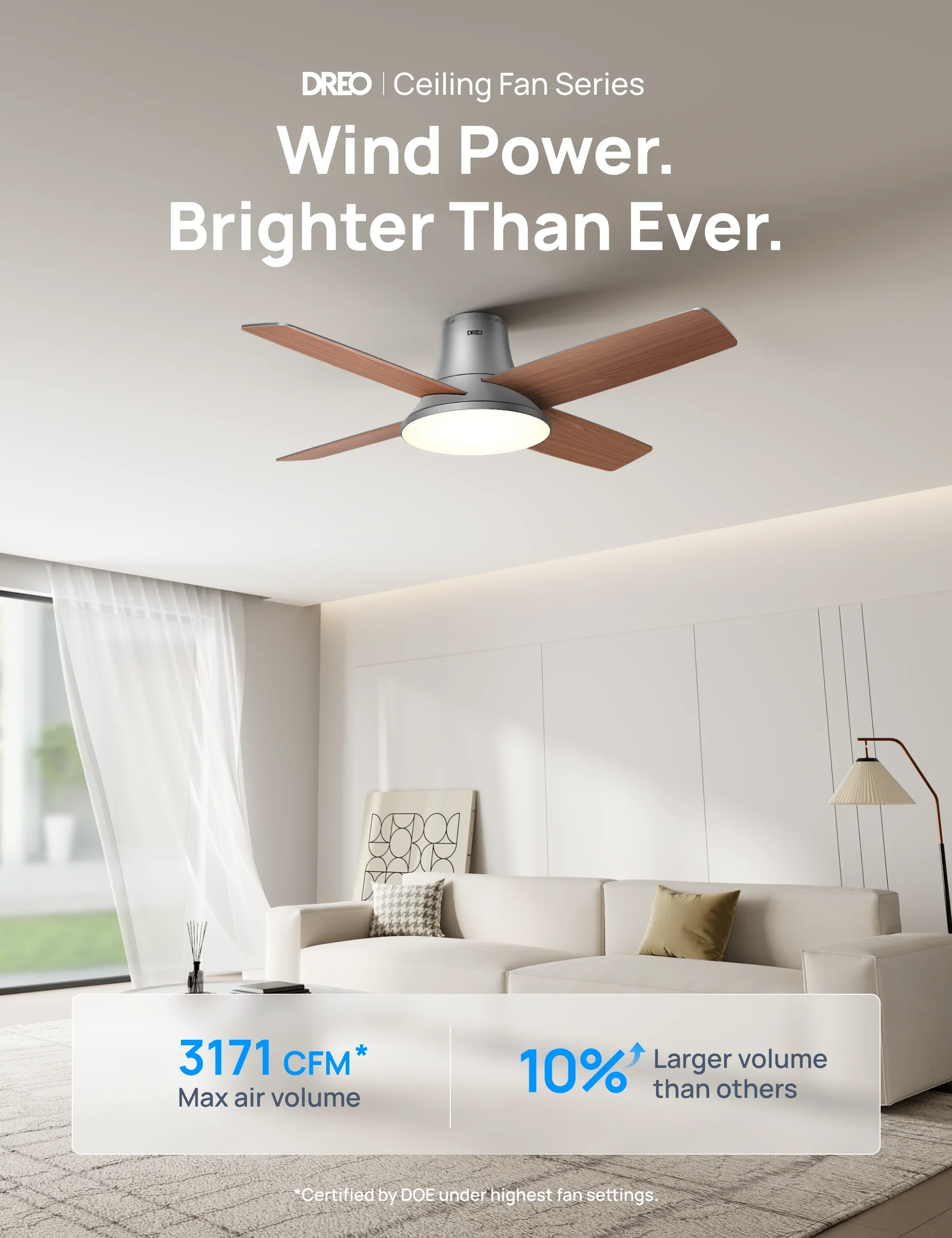 dreo-smart-deckenventilator-513s-44-zoll-mit-licht-und-fernbedienung image 5