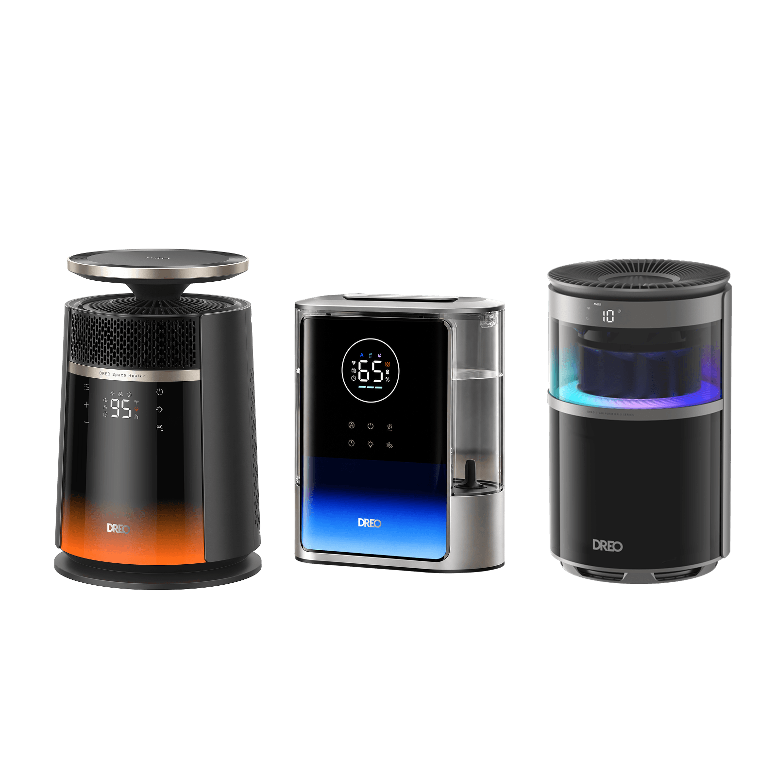 dreo-set-air-purifier-530s-heater-720-humidifier-717s-8l image 1