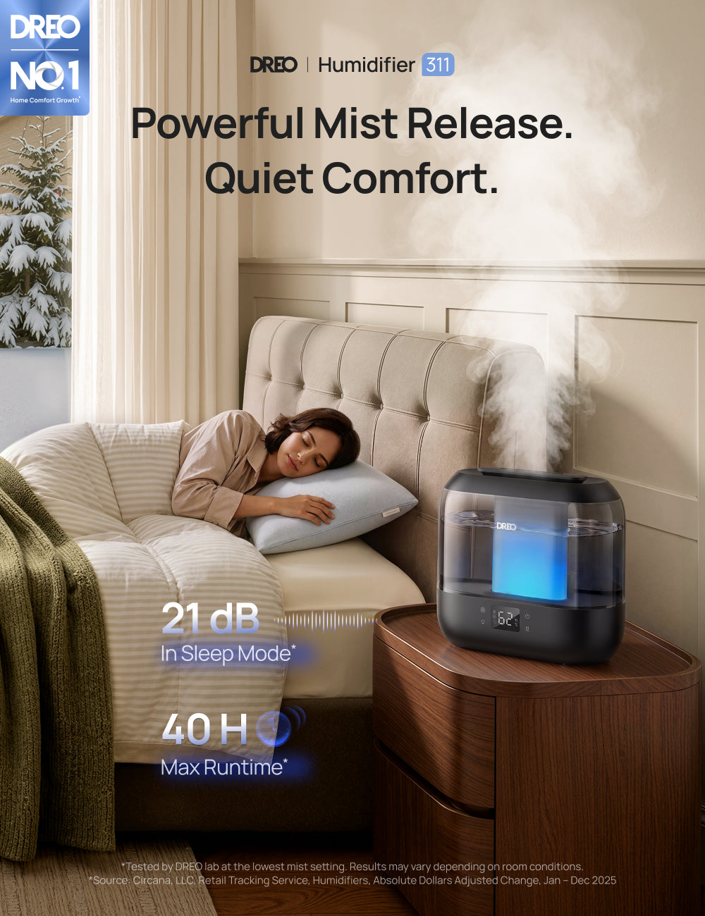 dreo-humidifier-311-luftbefeuchter-4l-top-fill image 2