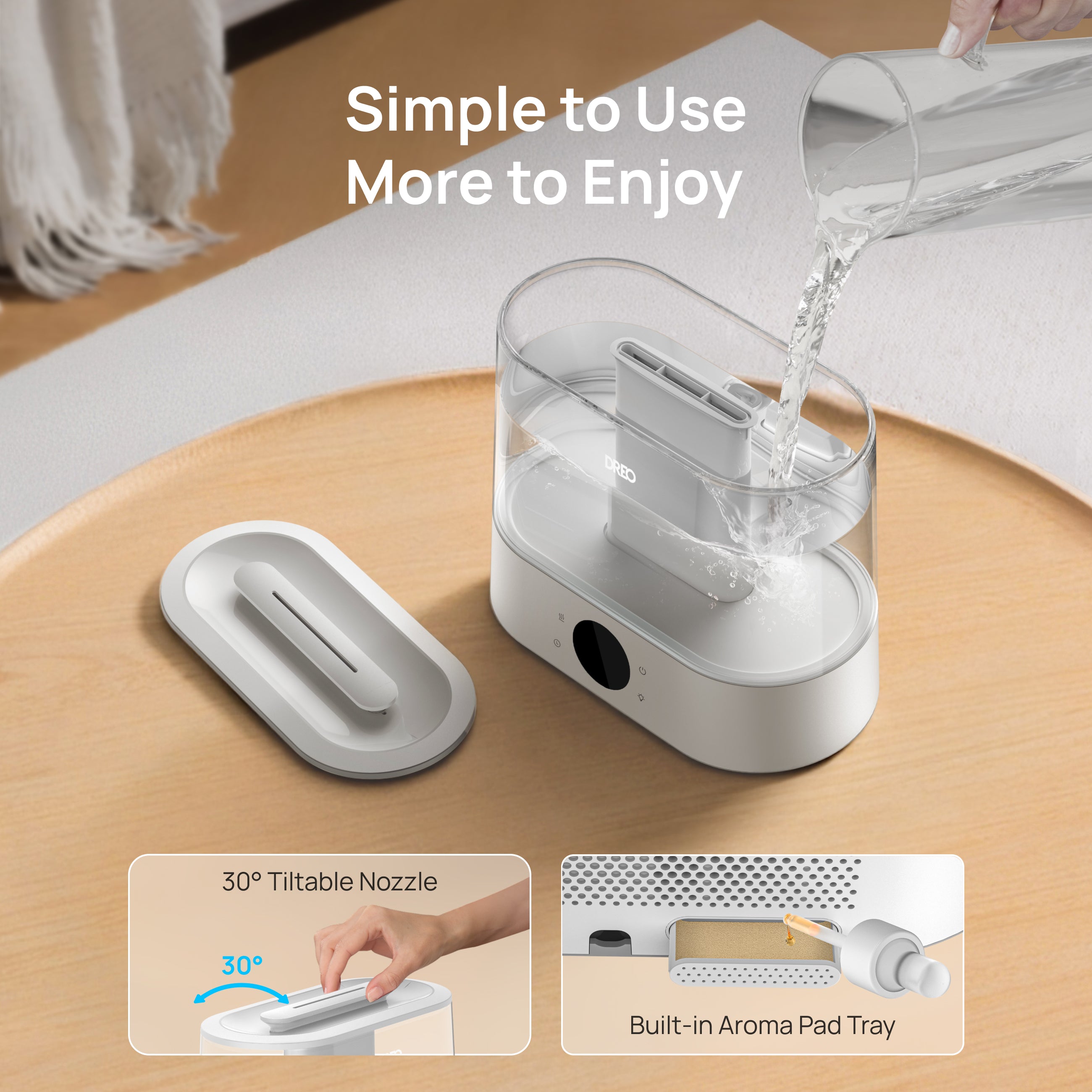 dreo-humidifier-321-4l-top-fill-ultraschall-mit-aroma-touch image 3