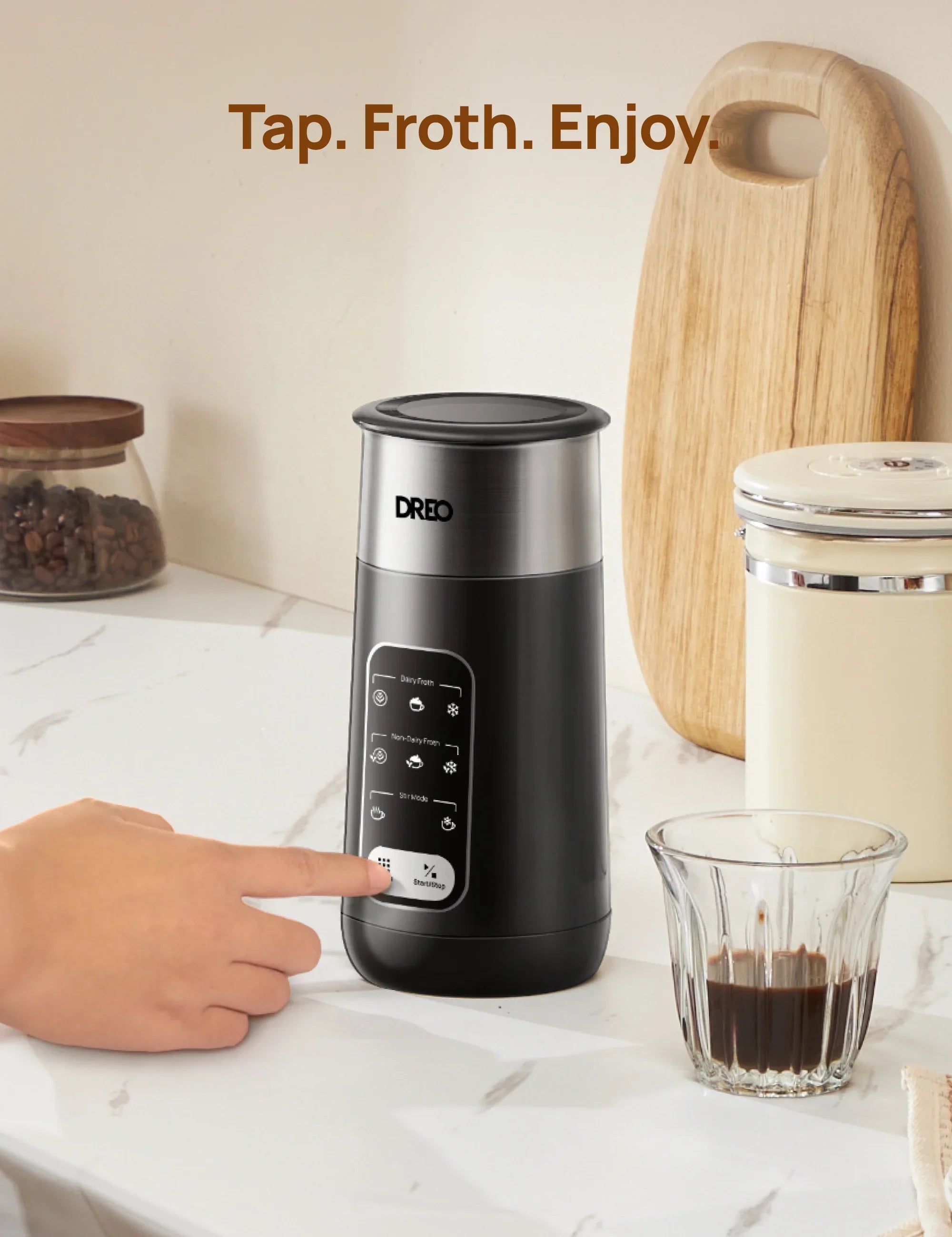 dreo-baristamaker-milk-frother-air-milchaufsch-umer-8-in-1 image 6