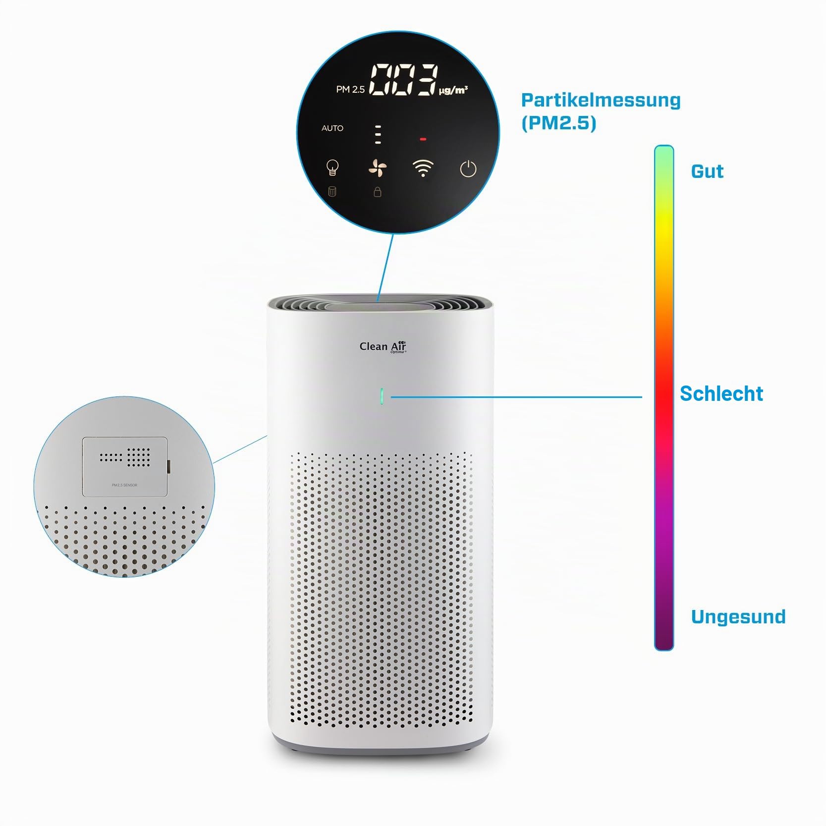 clean-air-optima-ca-507-smart-luftreiniger-bis-70-m-hepa-350-m-h-10-db image 8