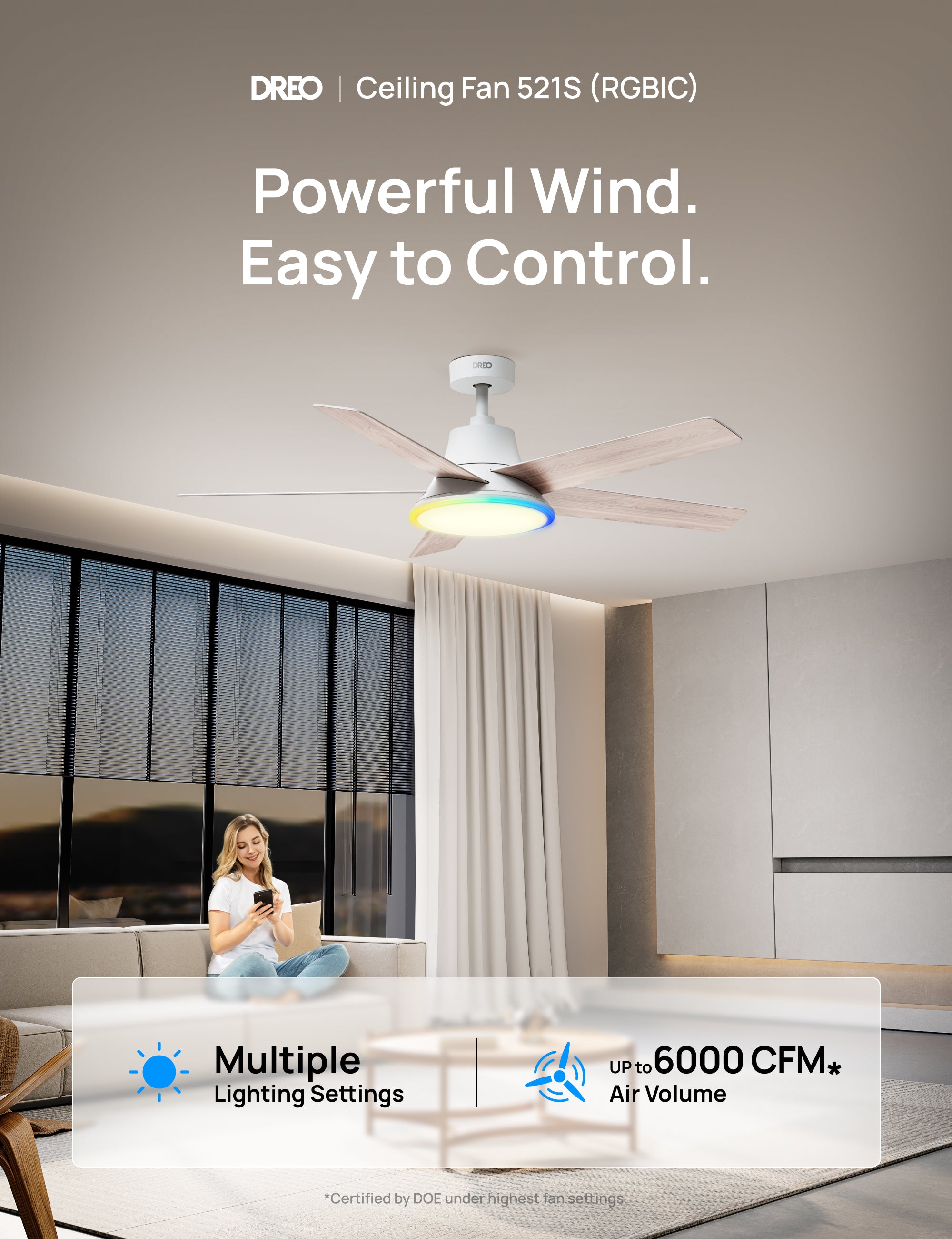 dreo-ceiling-fan-521s-deckenventilator-rgbic image 2