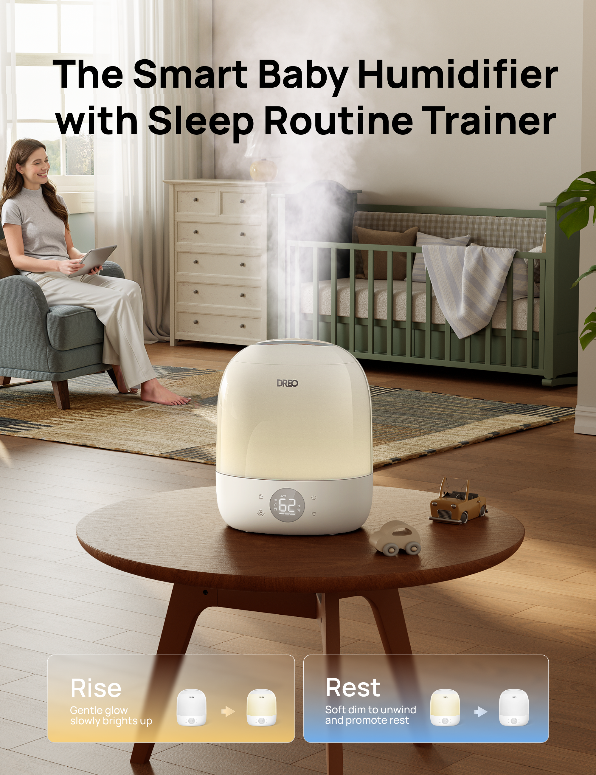 dreo-smart-humidifier-409s-3l-luftbefeuchter-mit-sleep-routine image 3
