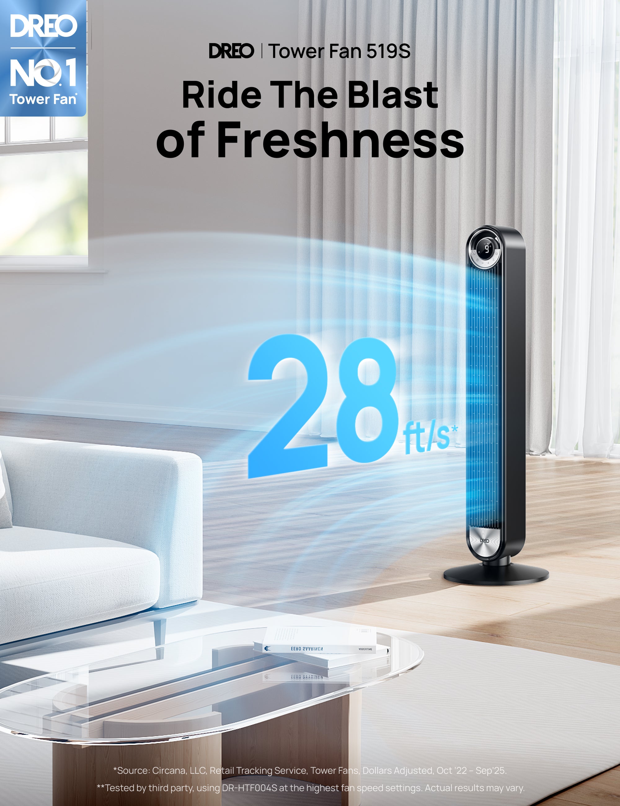 dreo-smart-tower-fan-519s-turmventilator-106-cm image 4