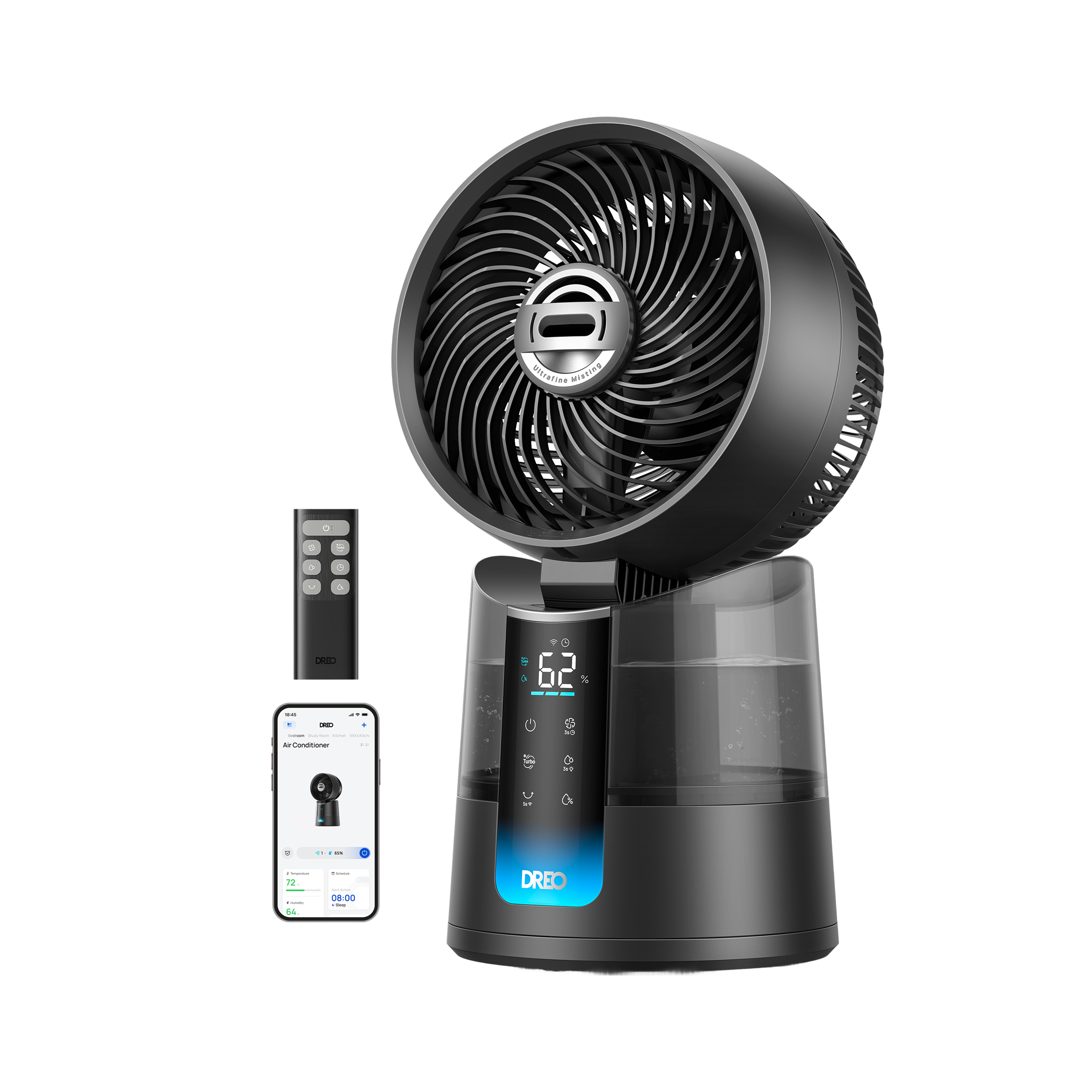 dreo-turbocool-misting-fan-516s-nebelventilator image 1