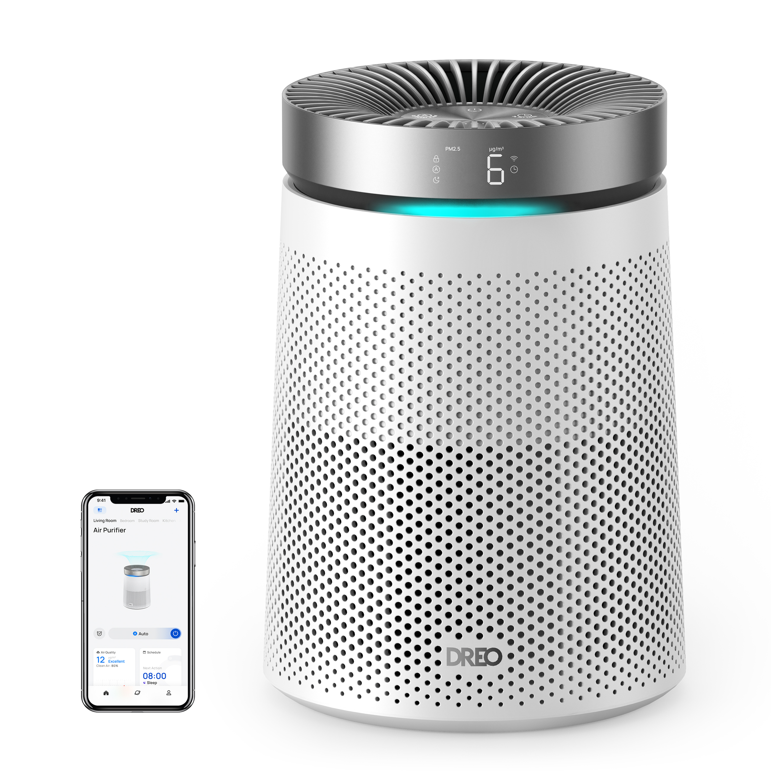 dreo-macro-606s-luftreiniger-mit-true-hepa-filter-auto-sensor-und-smart-steuerun image 1