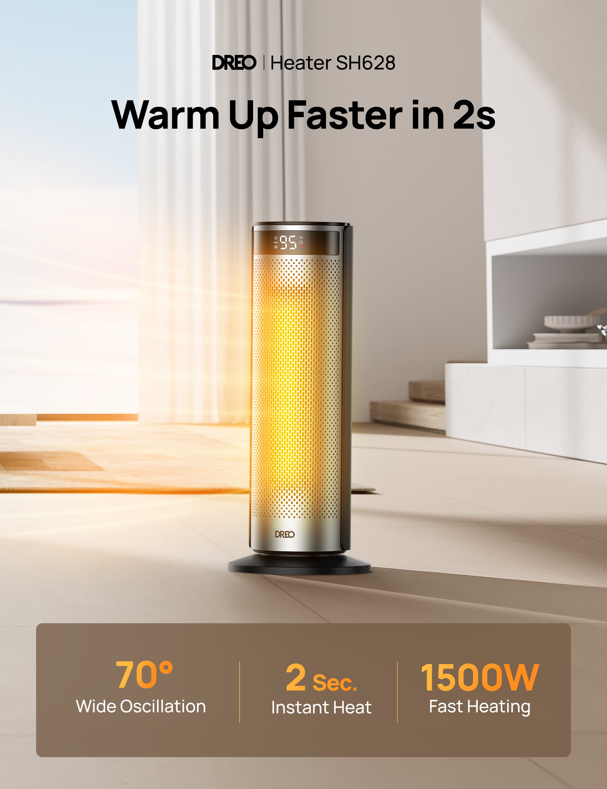 dreo-heater-solaris-628-heizl-fter image 2