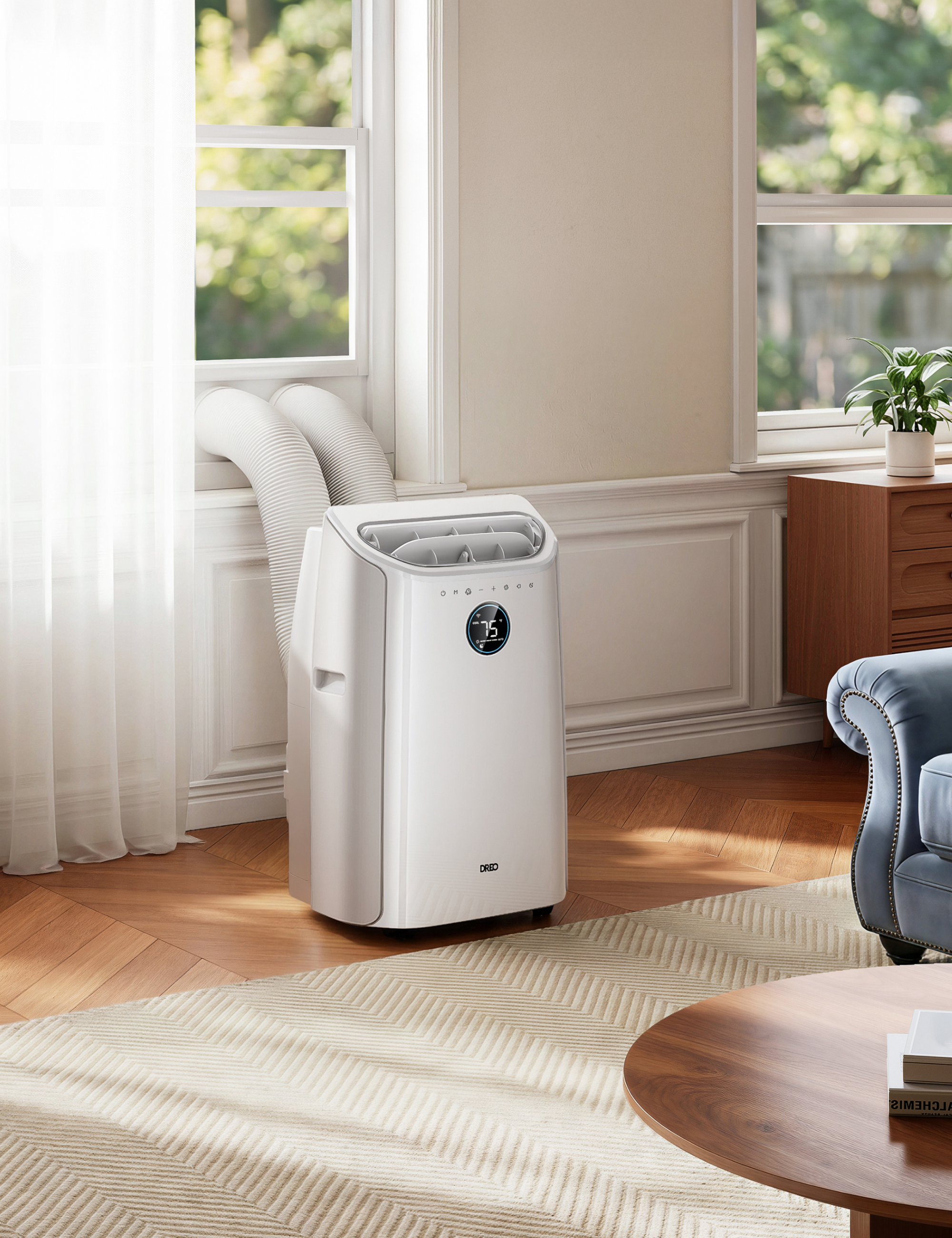 dreo-dual-hose-fensterkit-f-r-portable-air-conditioner-ac515s-ac516s-ac740s image 6