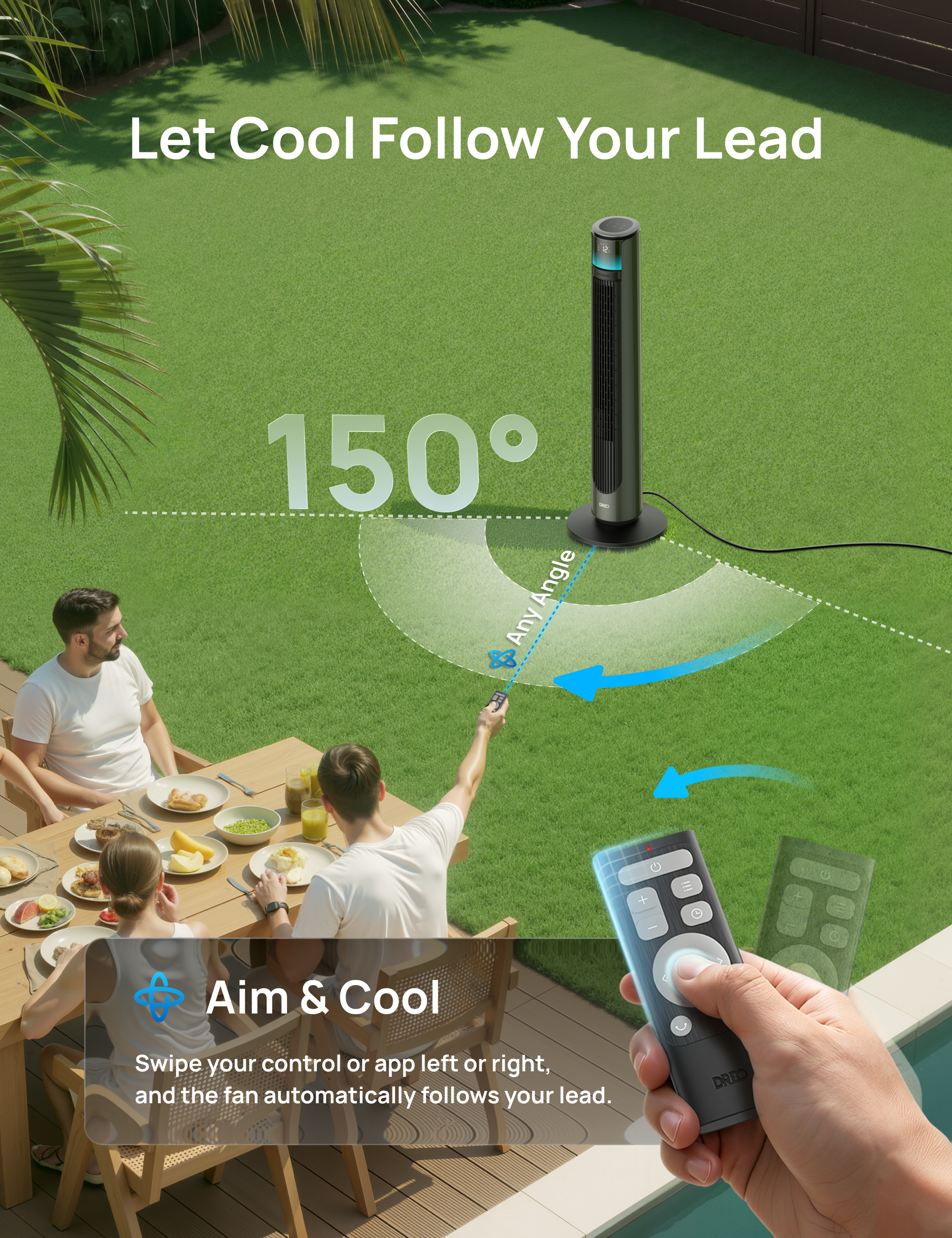 dreo-outdoor-tower-fan-711s-turmventilator-ipx4 image 2