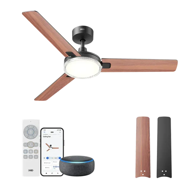 dreo-334s-smart-deckenventilator-mit-licht-2400lm image 1