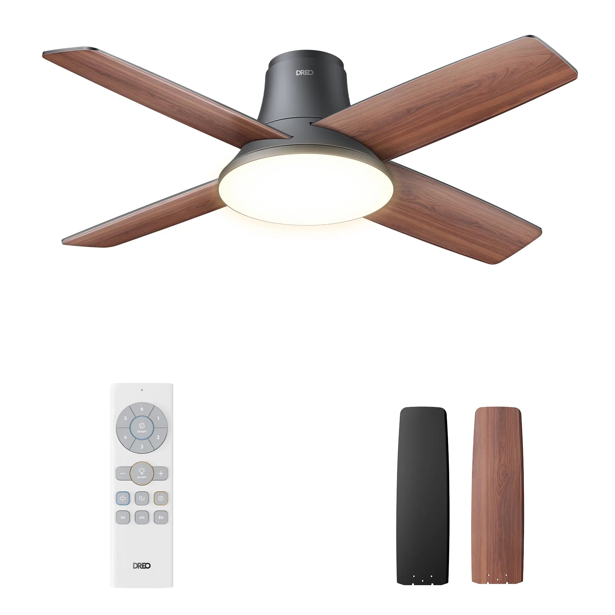 dreo-deckenventilator-513-112-cm-mit-licht-fernbedienung image 2