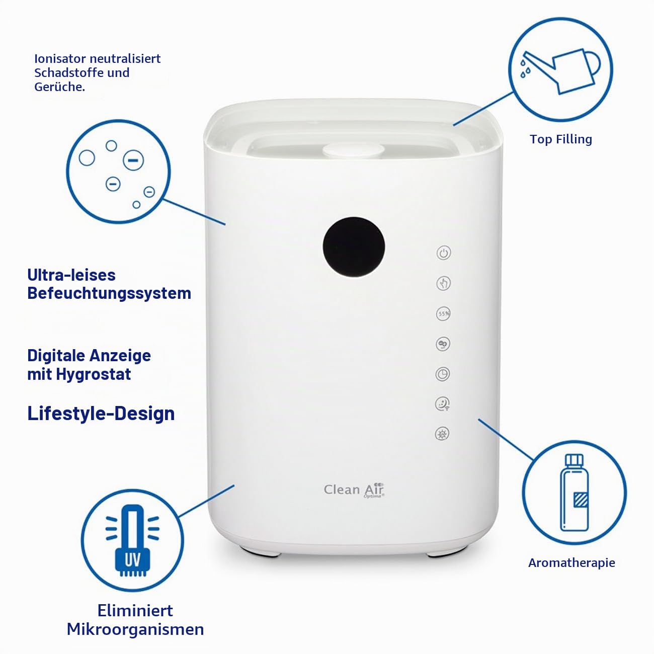 clean-air-optima-ca-604-smart-top-filling-luftbefeuchter-400-ml-h-wei image 4