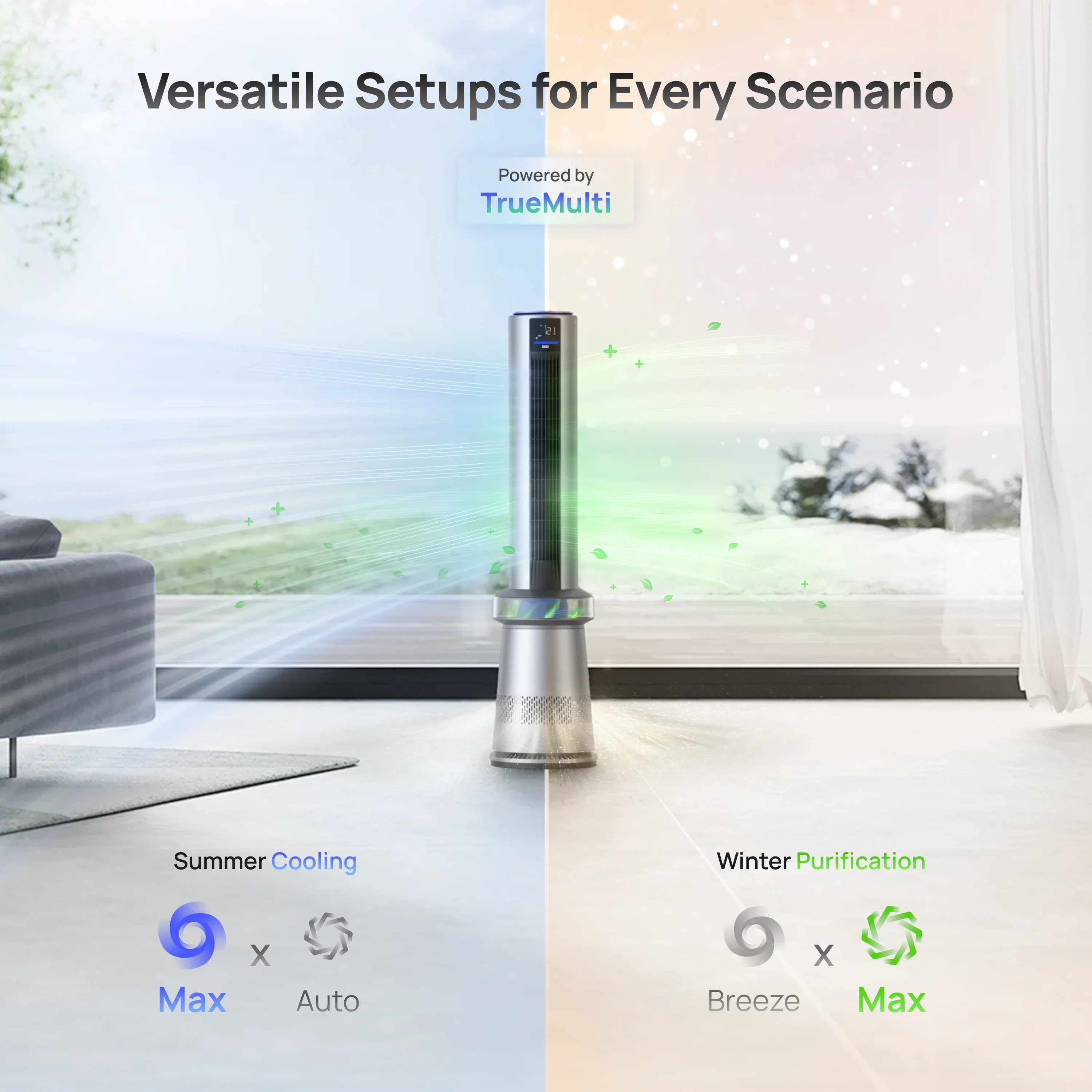 dreo-air-purifier-tower-fan-710s-2-in-1-luftreiniger-ventilator image 4