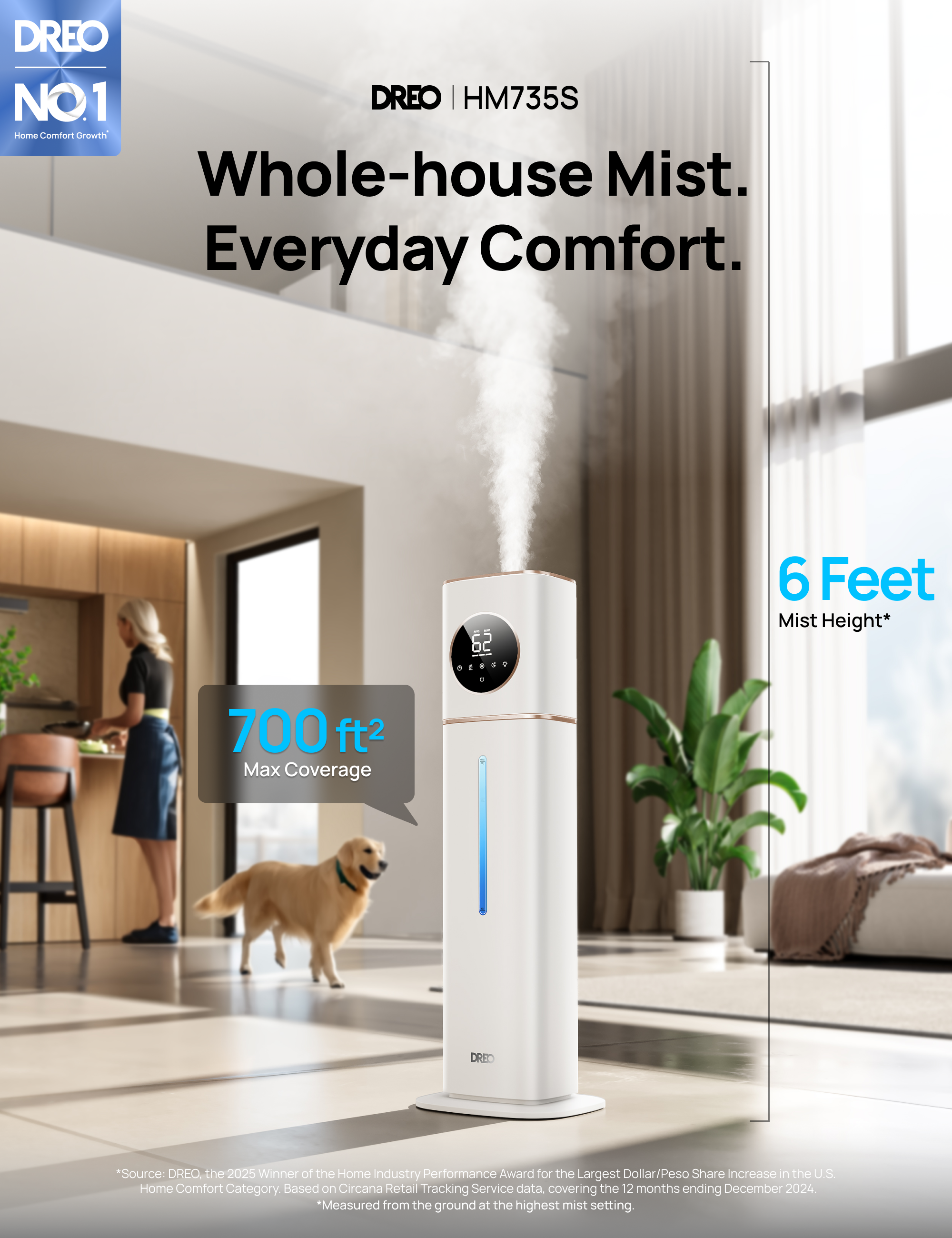 dreo-tower-heater-718-735s-smart-luftbefeuchter-11l-bundle image 2