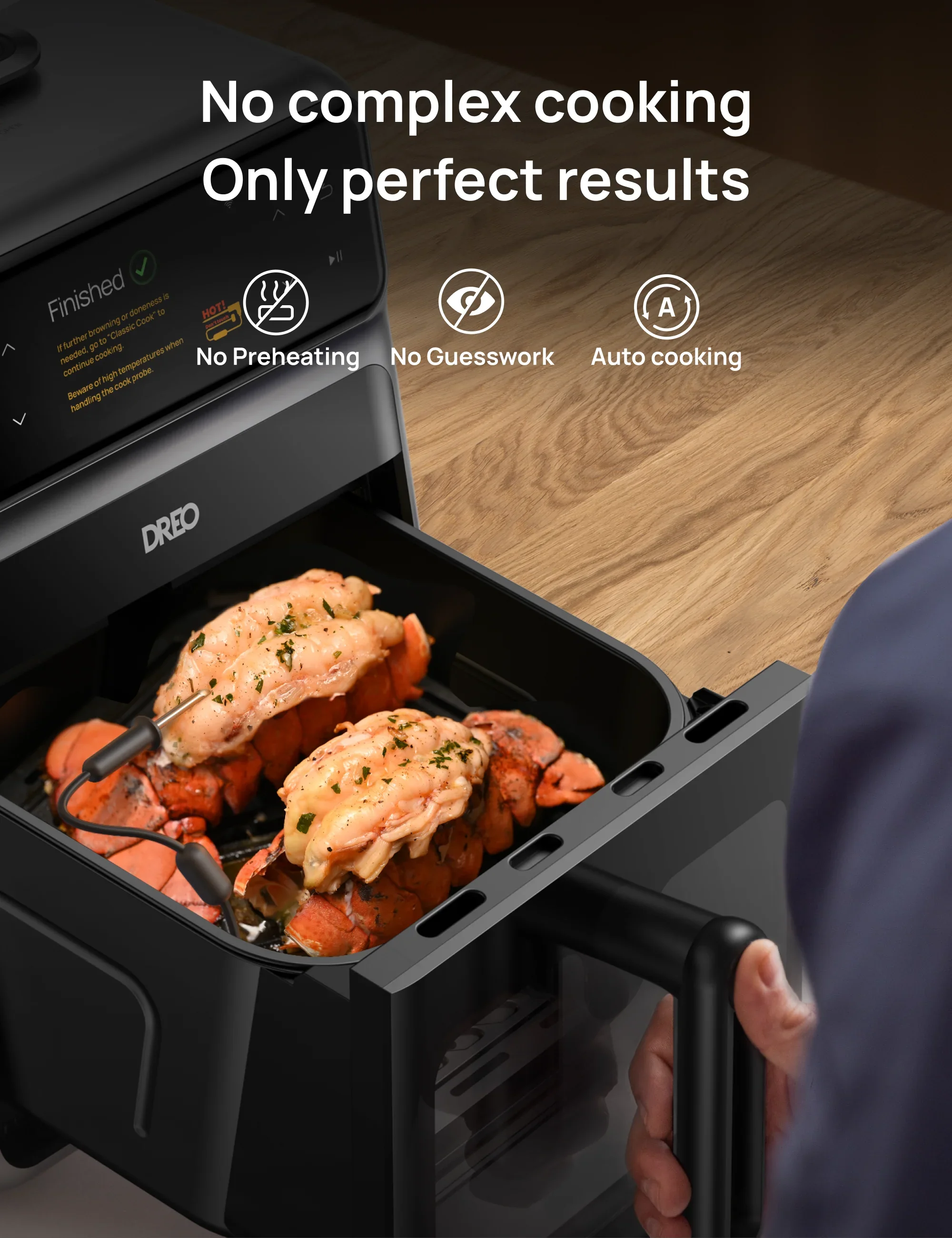 dreo-chefmaker-combi-fryer-hei-luftfritteuse-mit-kochsonde image 5