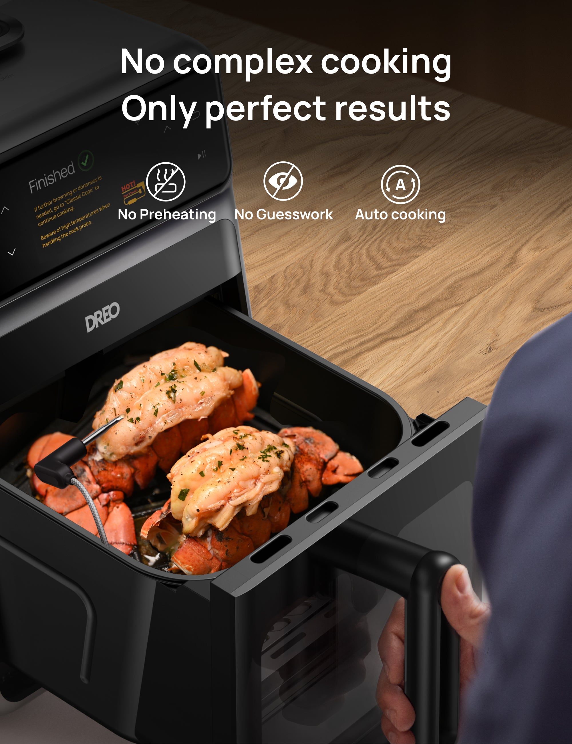 dreo-chefmaker-combi-fryer-hei-luftfritteuse-mit-korb image 5