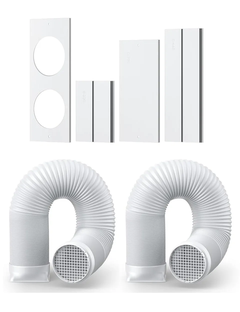 dreo-dual-hose-fensterkit-f-r-portable-air-conditioner-ac515s-ac516s-ac740s image 1
