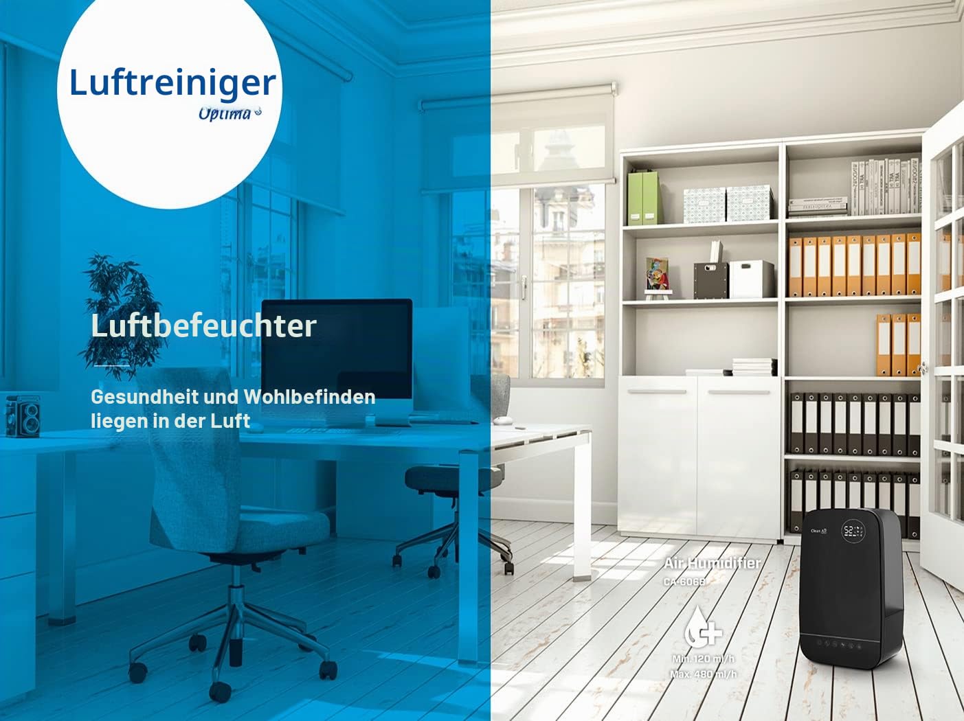 clean-air-optima-ca-606b-luftbefeuchter-ultraschall-5-5-l-f-r-65-m-schwarz-mit-i image 3