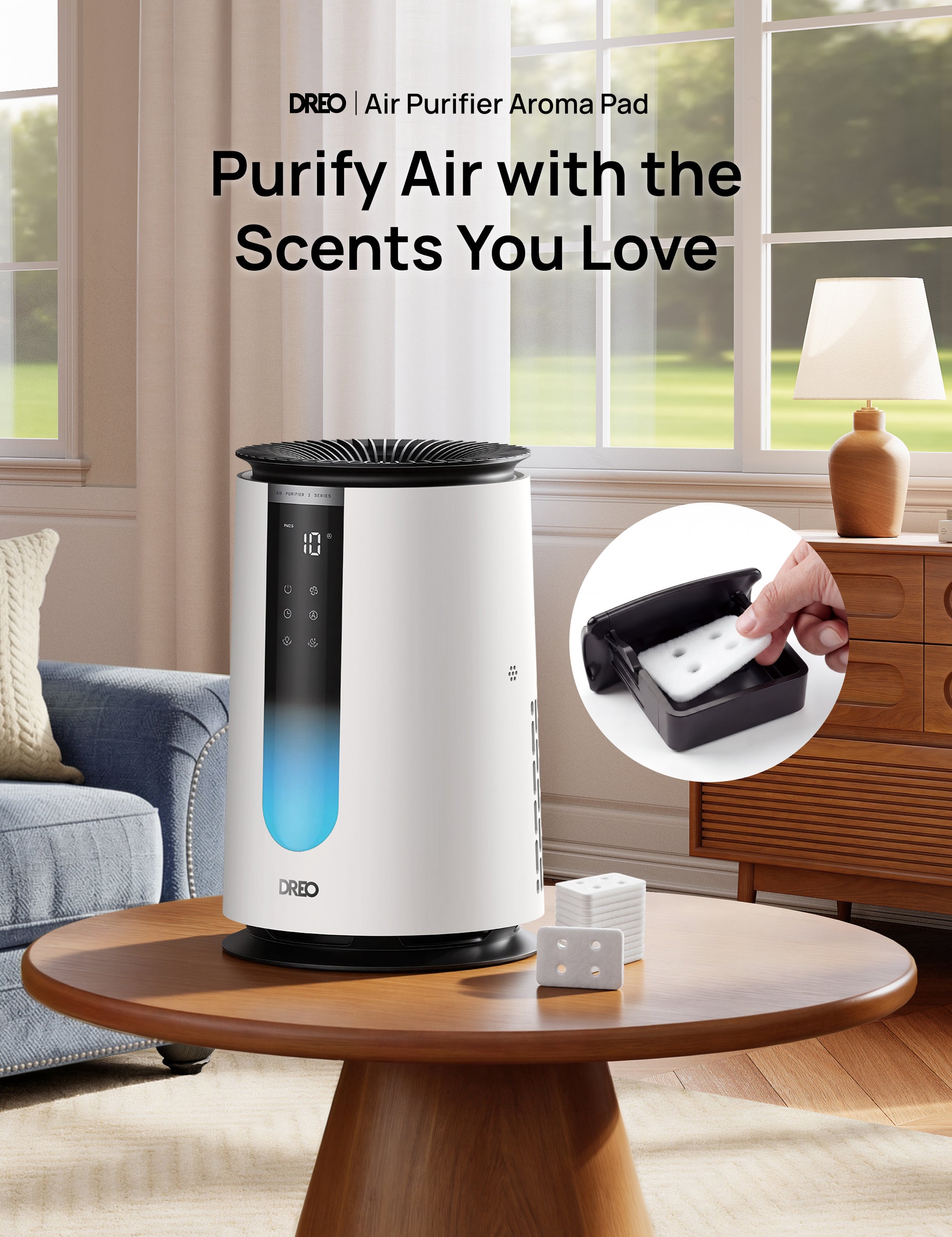 dreo-aroma-pad-f-r-air-purifier-338-338s-schwarz-wei image 2